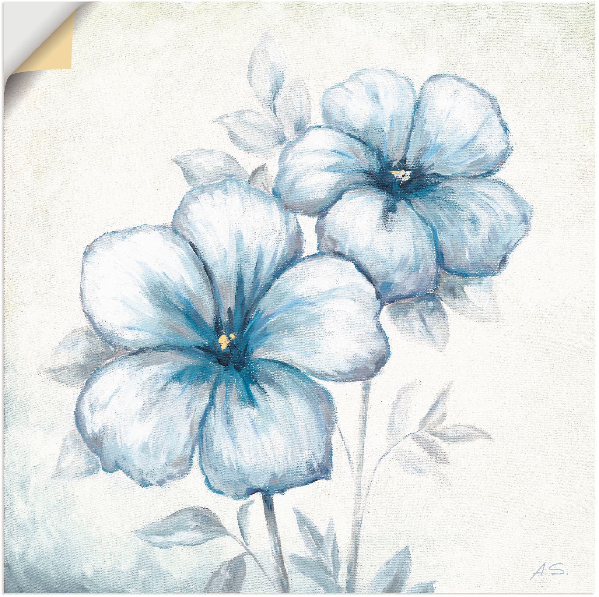 Image of Artland Wandbild »Blauer Mohn«, Blumen, (1 St.), in vielen Grössen & Produktarten - Alubild / Outdoorbild für den Aussenbereich, Leinwandbild, Poster, Wandaufkleber / Wandtattoo auch für Badezimmer geeignet bei Ackermann Versand Schweiz