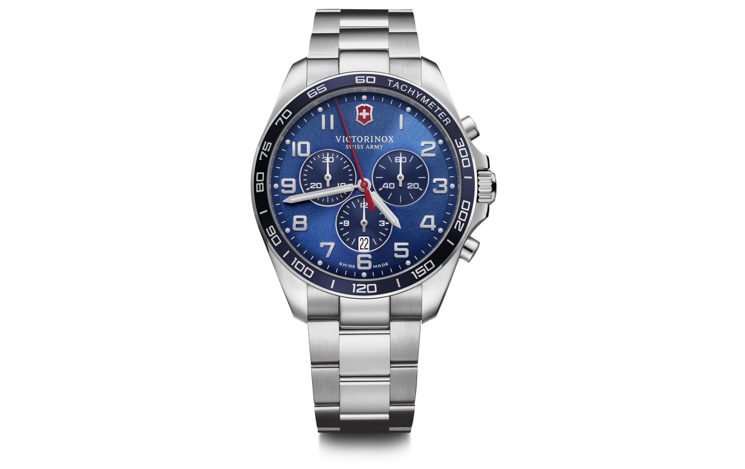 Image of Victorinox Chronograph »FieldForce Classic Chrono Blau / Silberfarben« bei Ackermann Versand Schweiz