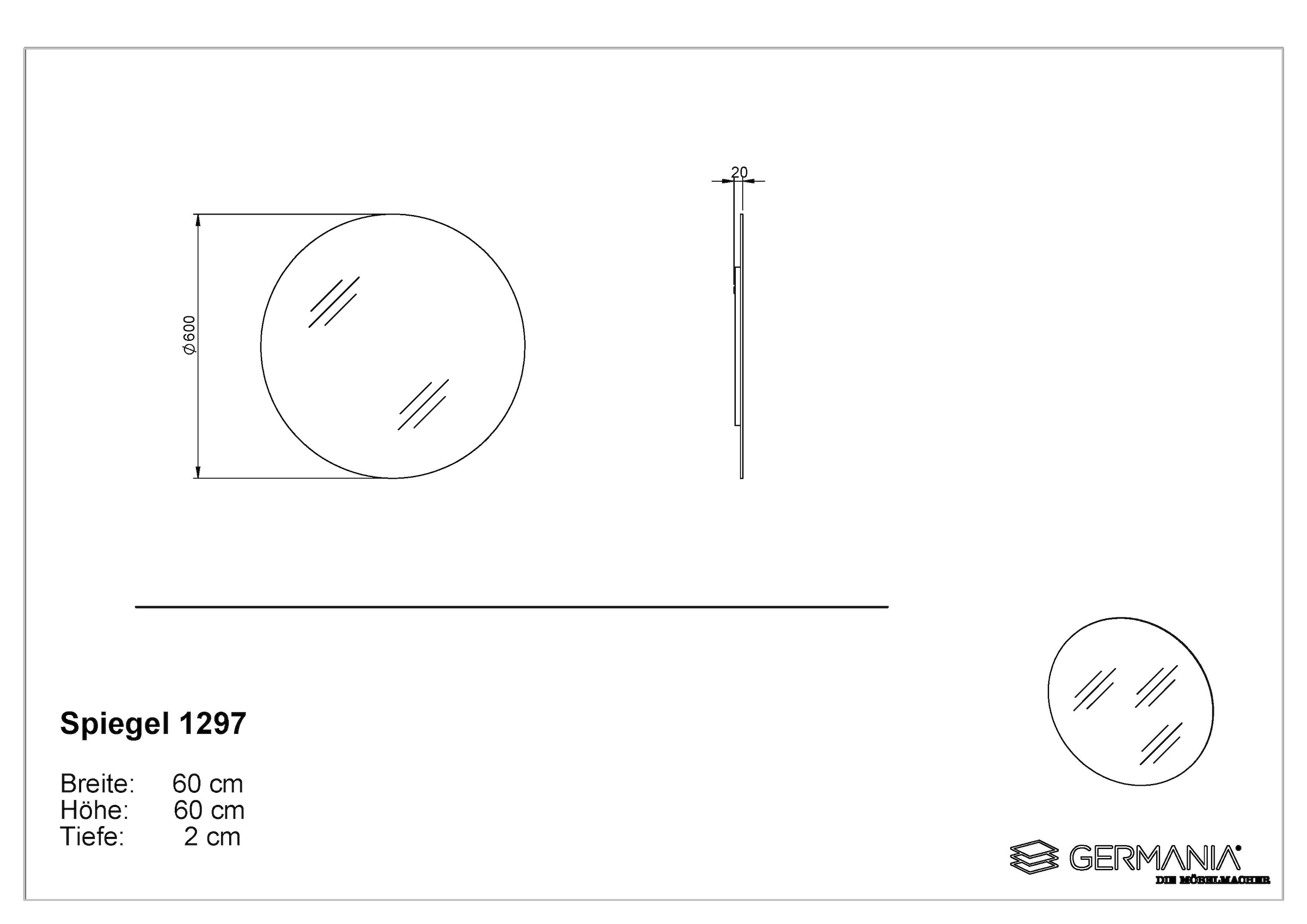 GERMANIA Ensemble de vestiaires »GW-Ameca 2.0« 2 cuis tlg.