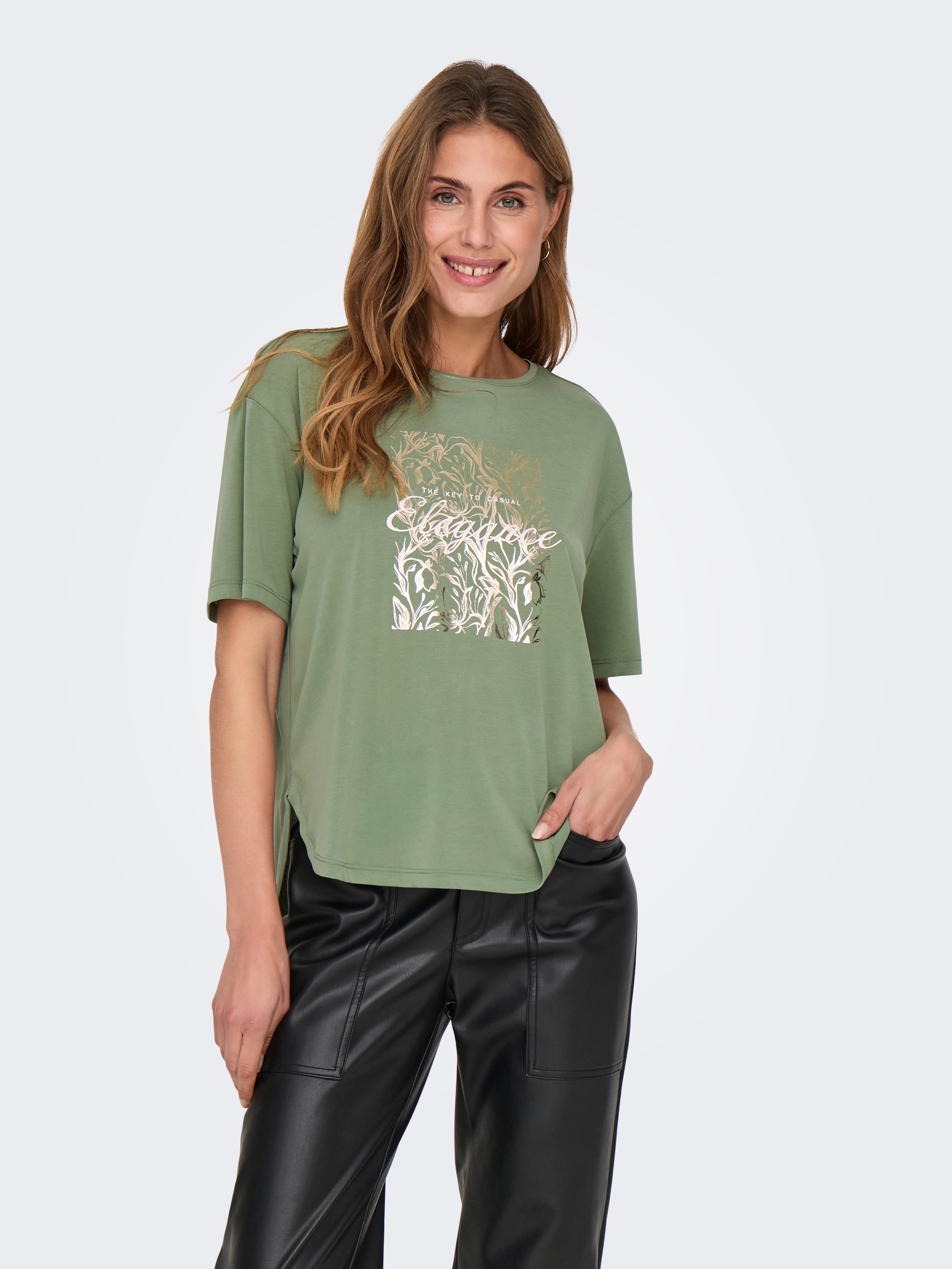 Image of ONLY Kurzarmshirt "ONLFREE LIFE S/S BOTANICAL TOP BOX JRS"