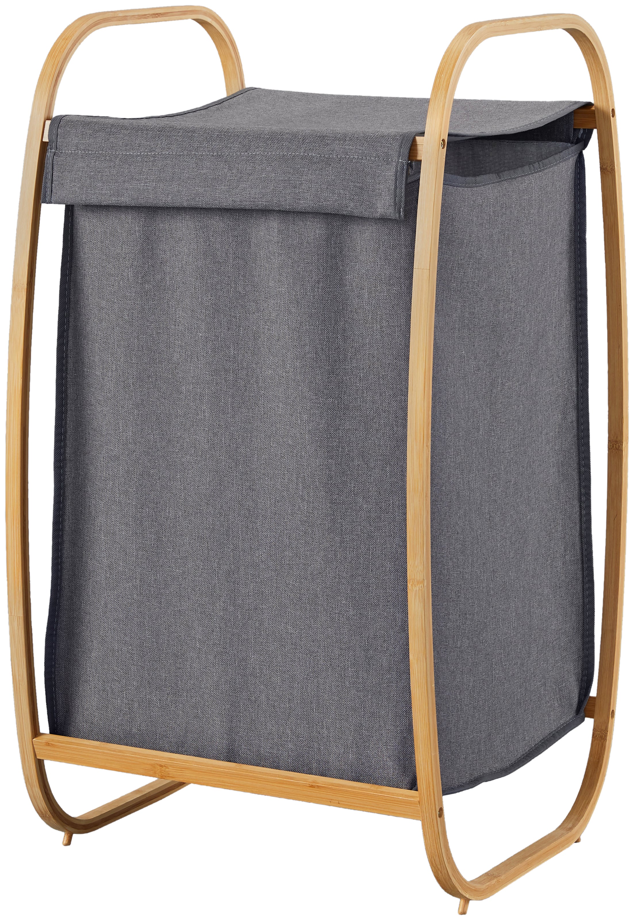 Entdecke welltime Wäschekorb »Costa Rica«, Breite 43 cm, Wäschesortierer  aus Bambus, Wäschesack mit Deckel auf