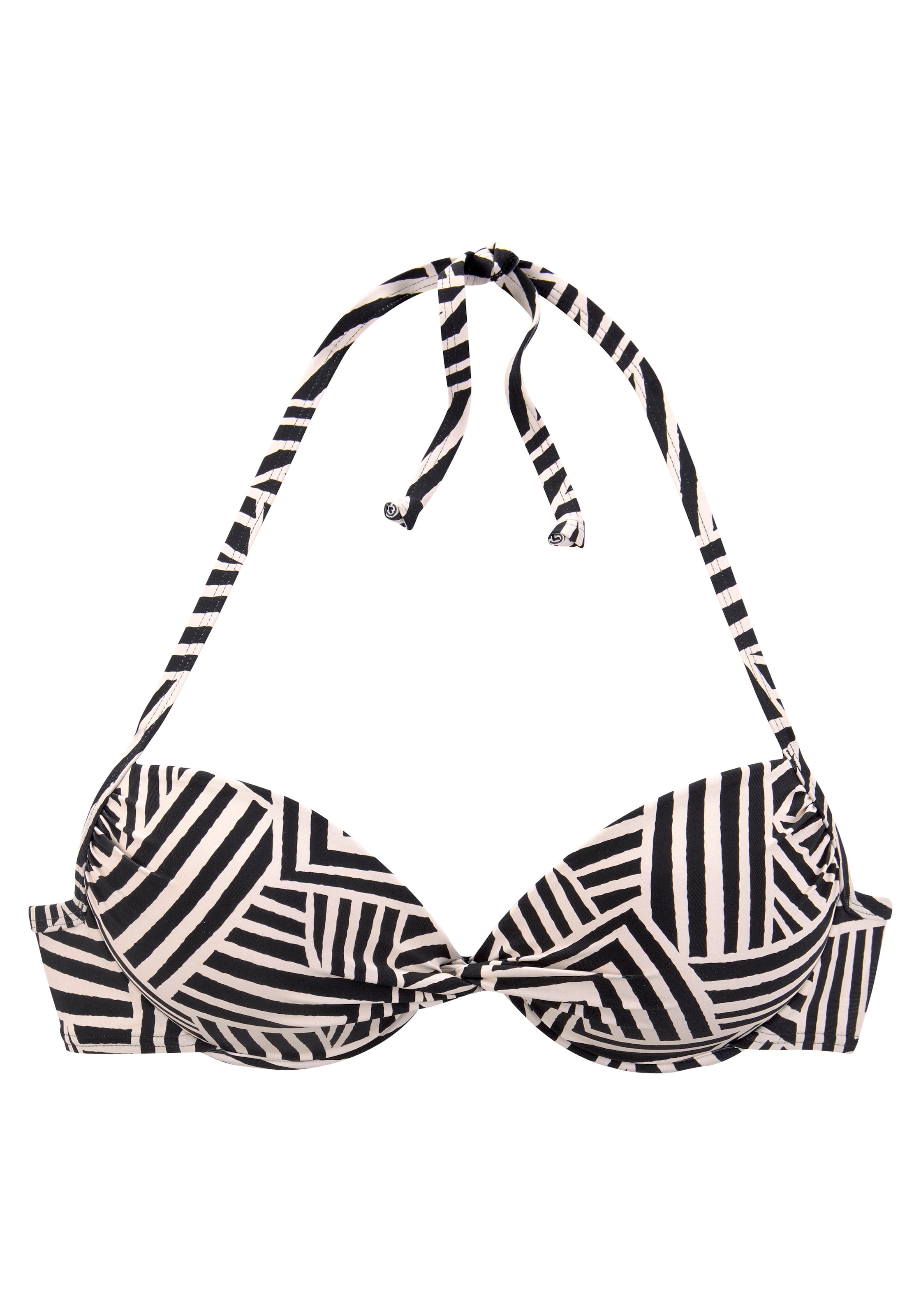 LASCANA Push-Up-Bikini-Top »Cleo«, mit geometrischem Druck