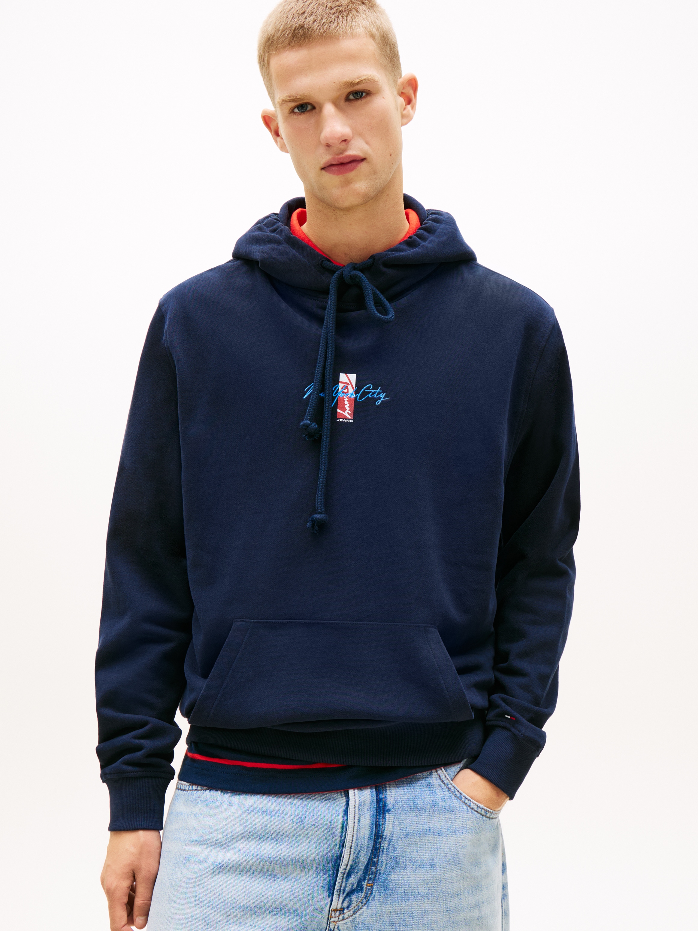 Image of Tommy Jeans Kapuzensweatshirt "TJM REGULAR SIGN BACKPRINT", Regular fit mit Markenprint