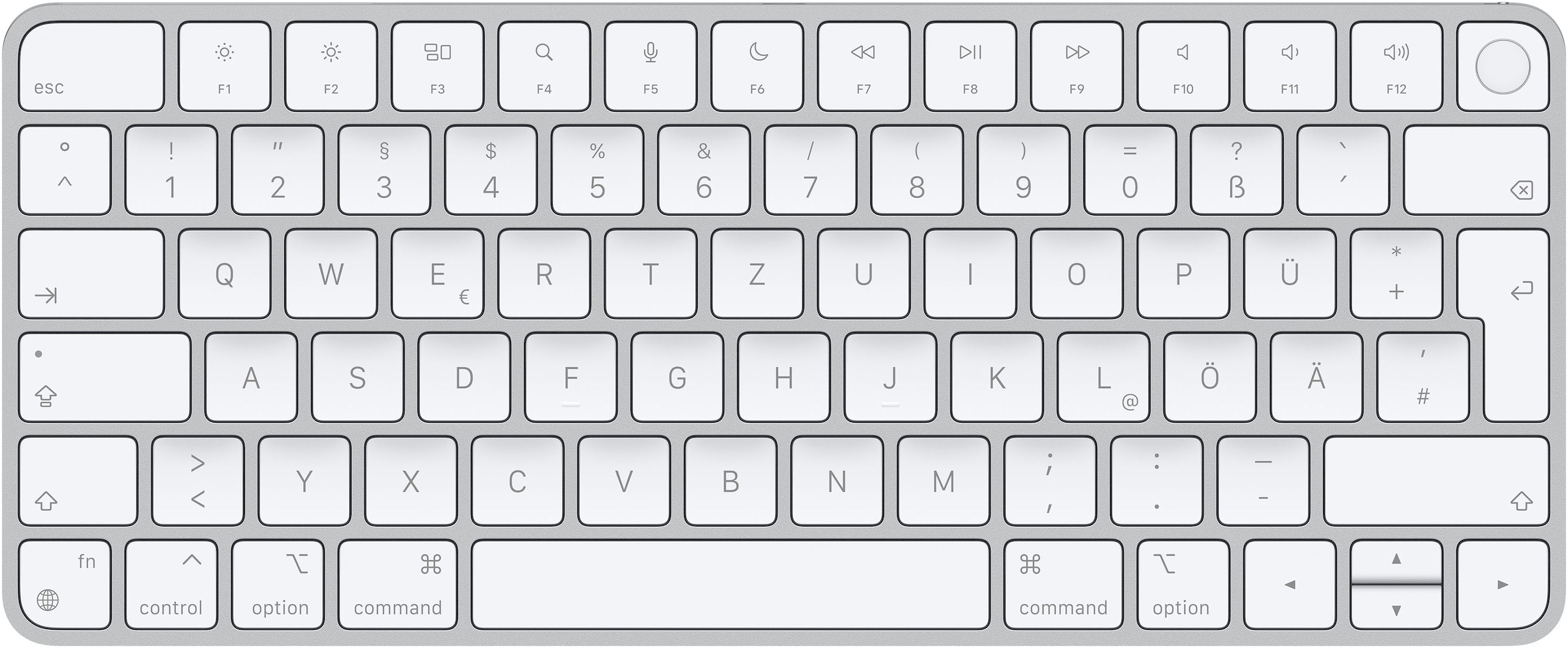 Image of Apple Apple-Tastatur "Magic Keyboard mit Touch ID" (Multimedia-Tasten USB-Anschluss)