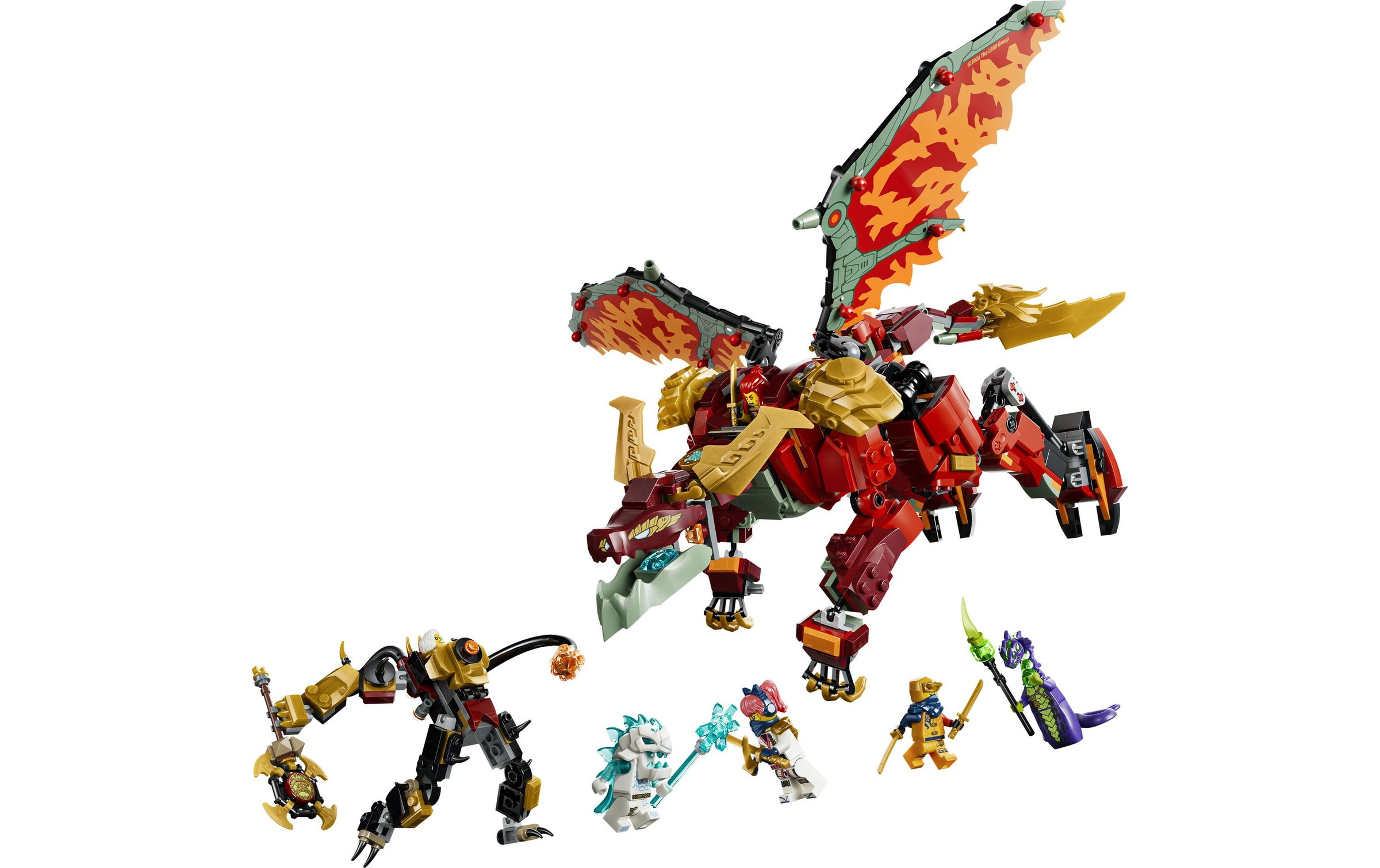 LEGO® Konstruktionsspielsteine »Wyldfyres Drachenmech (71868), LEGO Ninjago« Made in Europe
