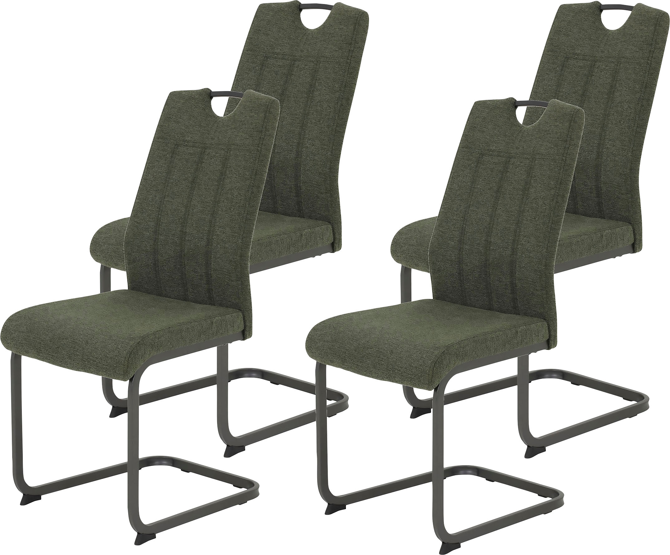 HELA Freischwinger »CHRISTINA«, (Set), 4 St., Webstoff, 1, 2 oder 4 Stück, Schwingstuhl