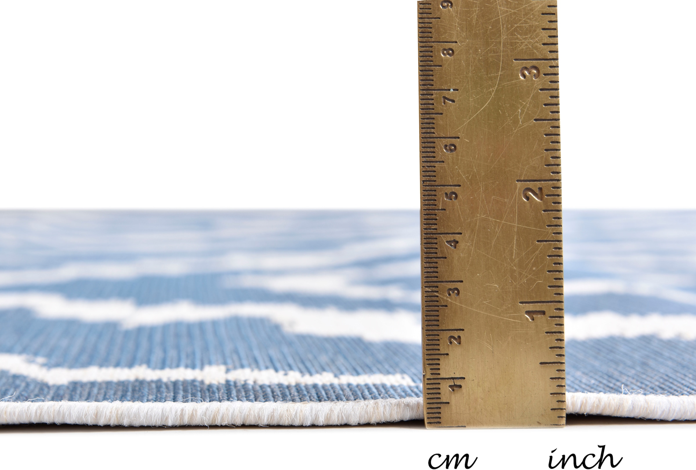 TOM TAILOR HOME Teppich »Garden Pattern«, rechteckig, 3 mm Höhe, Flachgewebe, modernes Rauten Design, In- und Outdoor geeignet