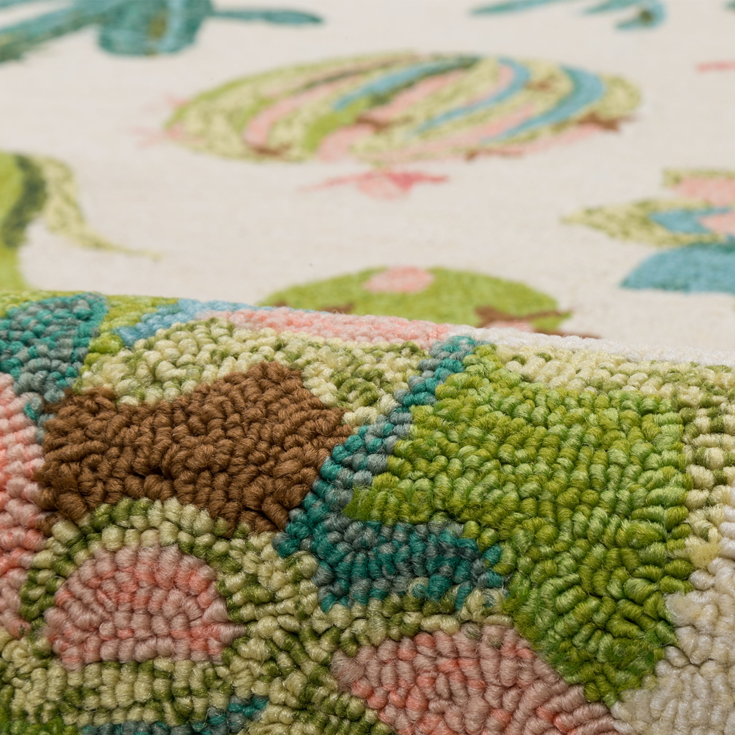Gino Falcone Tapis »Rosetta 021 Kakteen« Rectangulaire 15 mm Höhe particulièrement doux grâce à la microfibre, adapté intérieur et extérieur, salon