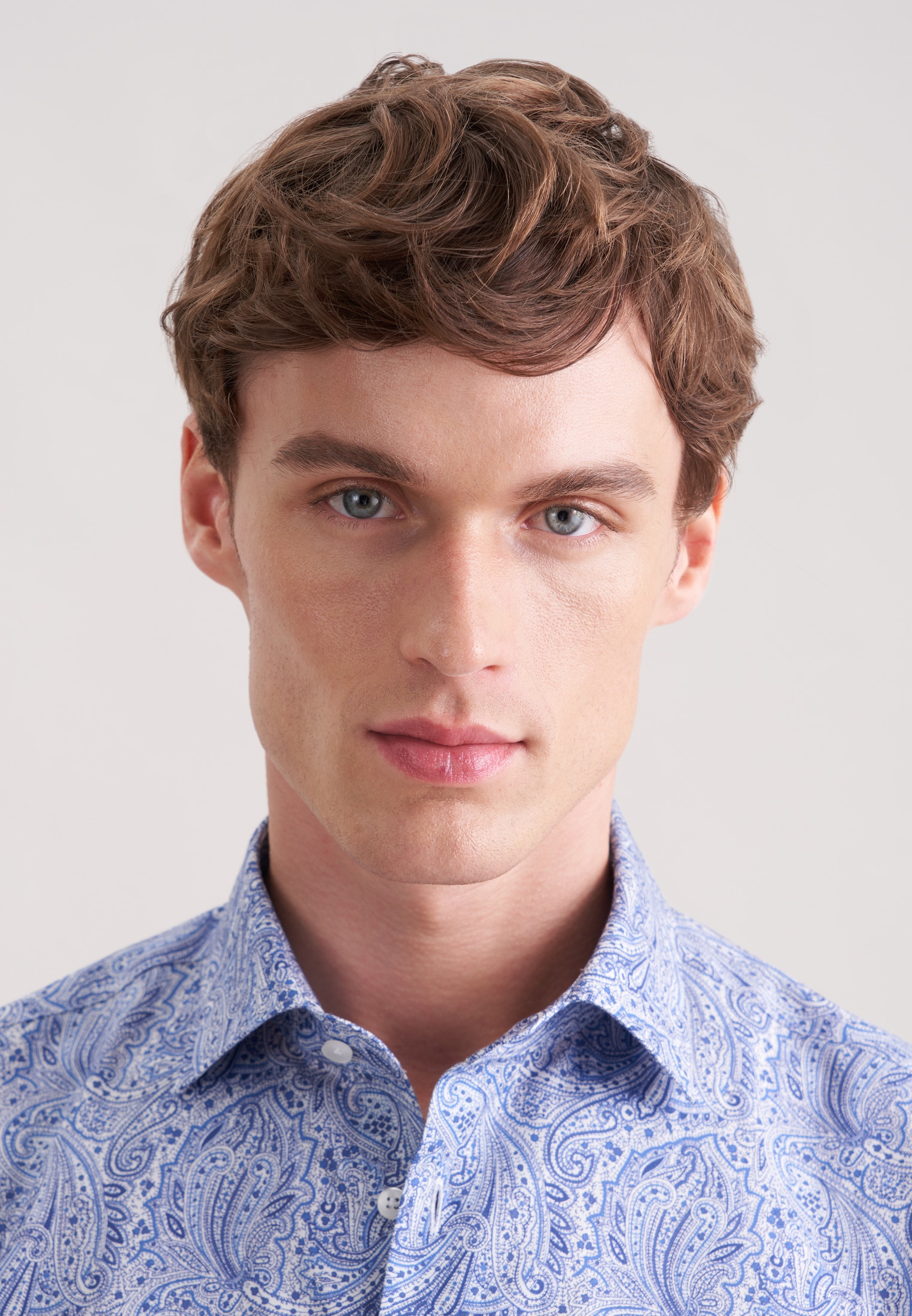 seidensticker Chemise d'affaires »Schwarze Rose« Slim 1/1 Kentkragen Druck