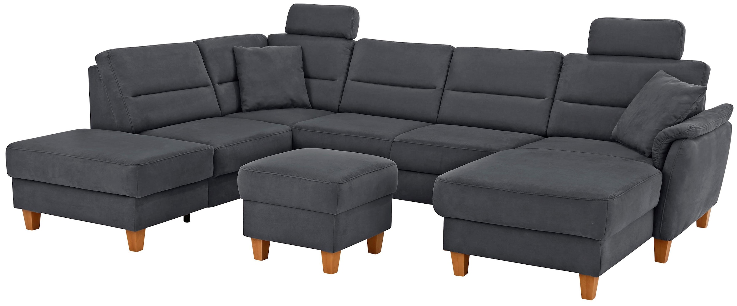 Home affaire Paysage de salon »Palmera U-Form, B: 308 cm« optional Bettfunktion & Bettkasten, Federkern