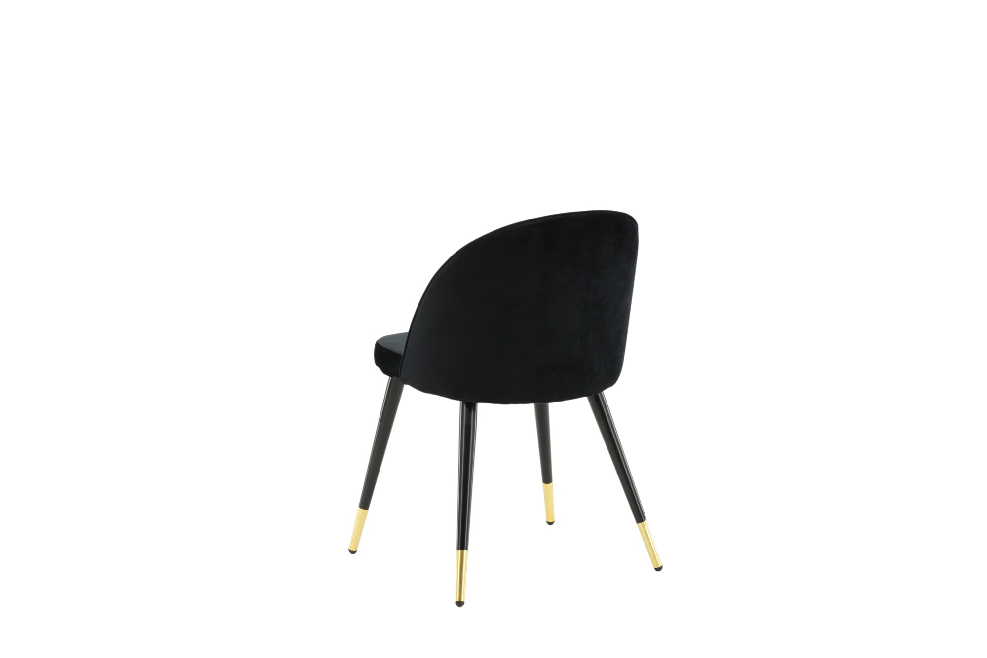 Venture Home Chaise de salle à manger »Velvet, 2er-Set Esszimmerstühle in Hellgrau-Samt, Messing-Beine« () 2 cuischaise rembourrée, revêtement doux, pieds en métal, arrondi