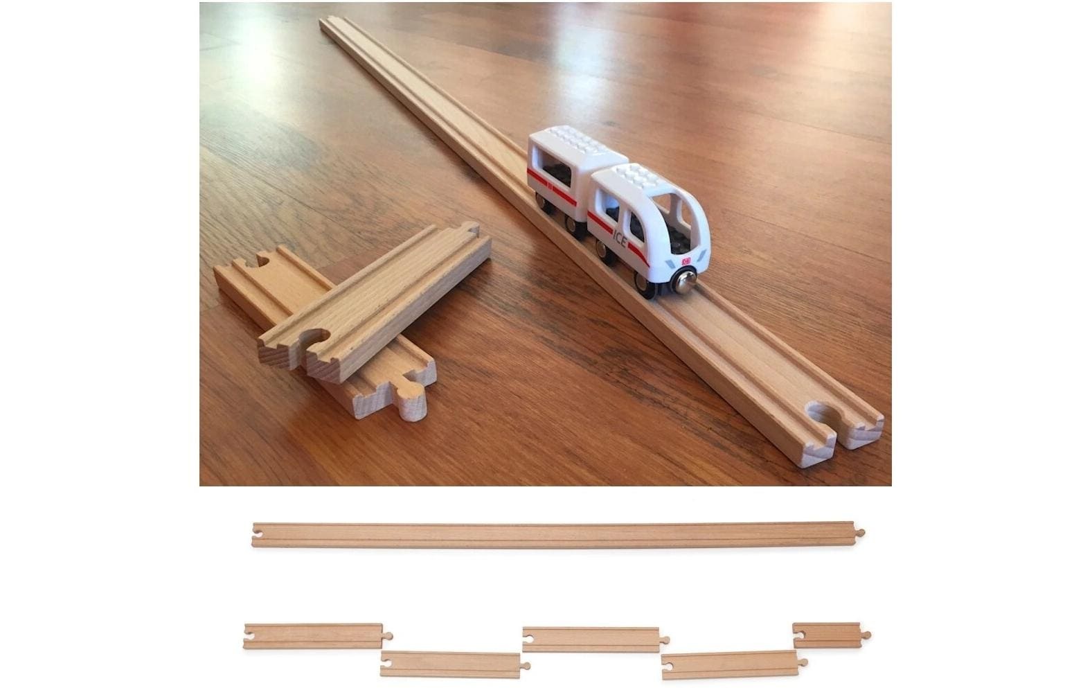   Spielzeugeisenbahn-Schiene »Neue Freunde XXL Holzschiene«