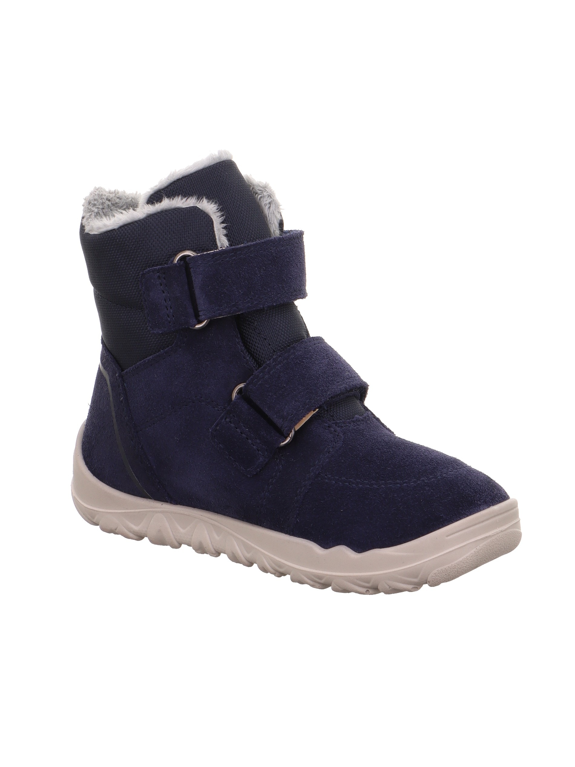 Superfit Barfussschuh »WALDERI, WMS: weit«  Klettboots mit Fellimitat am Schaftrand, Grössenschablone zum Download