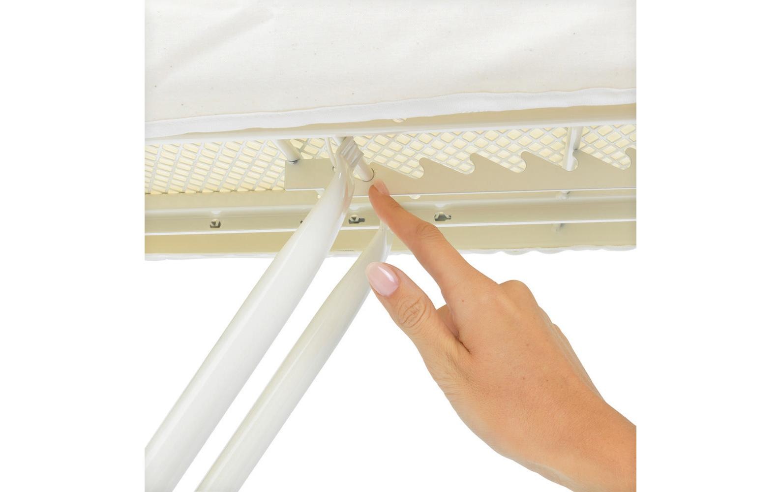 Brabantia Bügelbrett »Fading Lines mit Dampfstationsablage«, Bügelfläche 38 cmx124 cm
