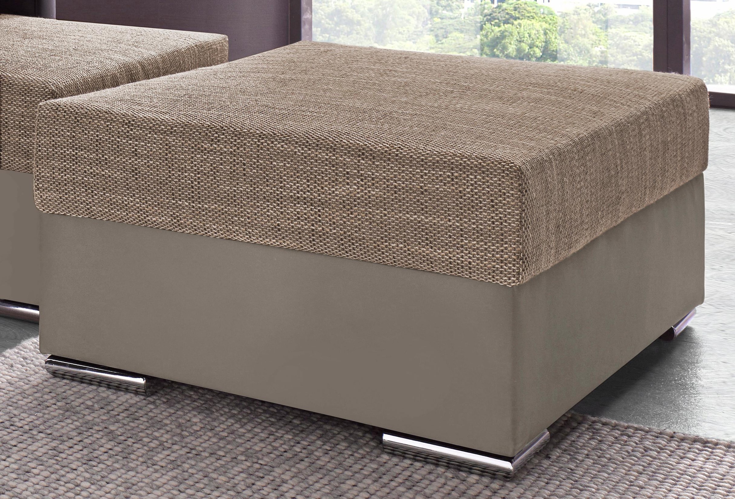 Image of COLLECTION AB Hocker "John, B: 100 cm" optional Federkernpolsterung