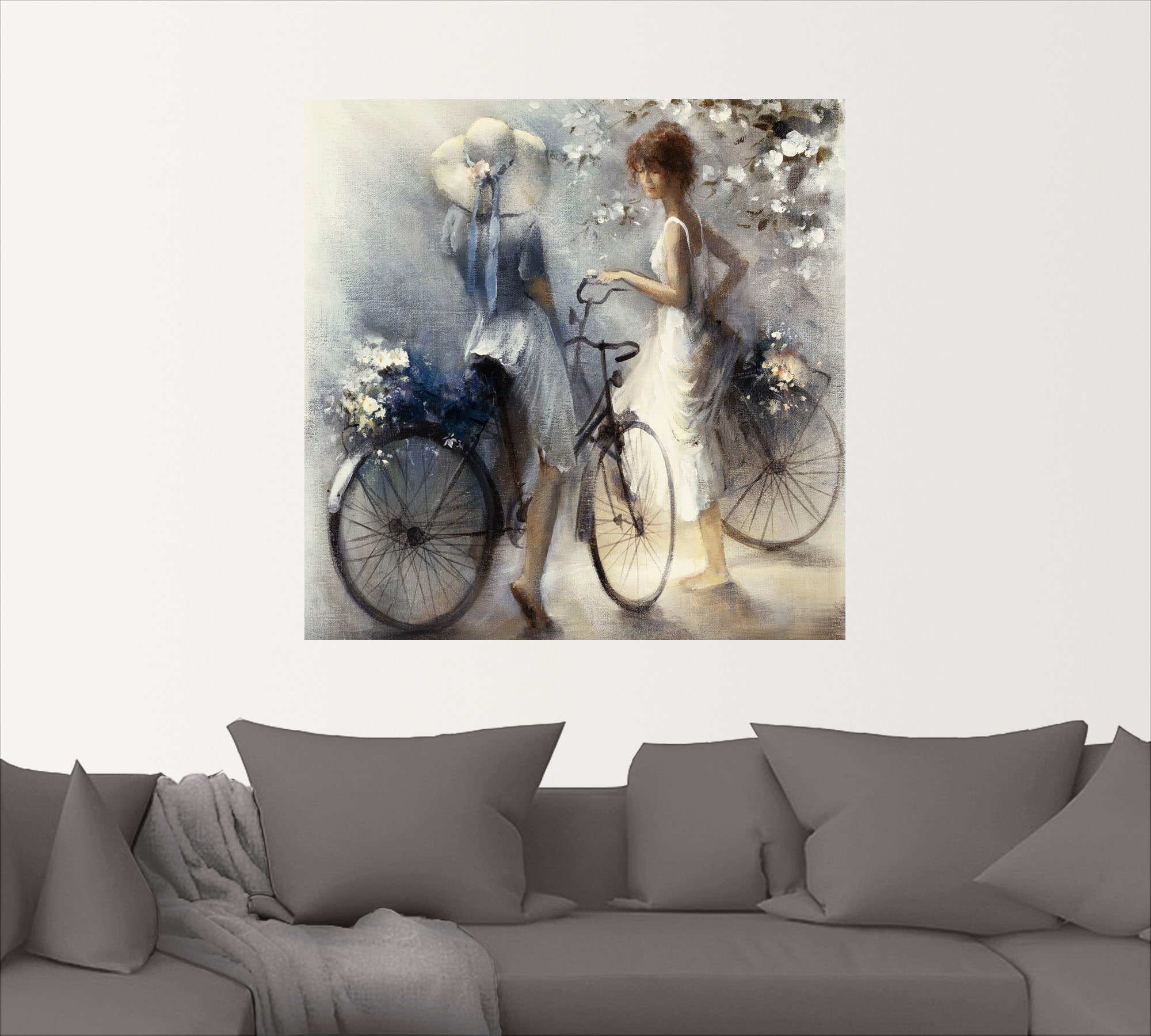 Artland Wandbild »Frühling III«, Frau, (1 St.), als Leinwandbild, Poster, Wandaufkleber in verschied. Grössen