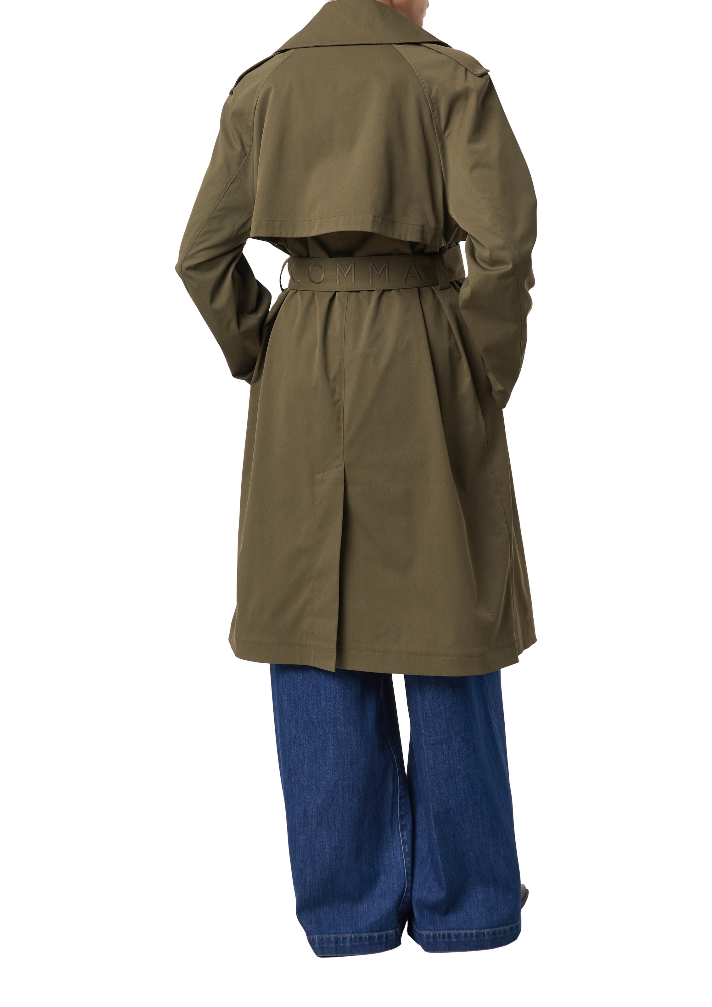 Comma Trench-coat avec ceinture à nouer