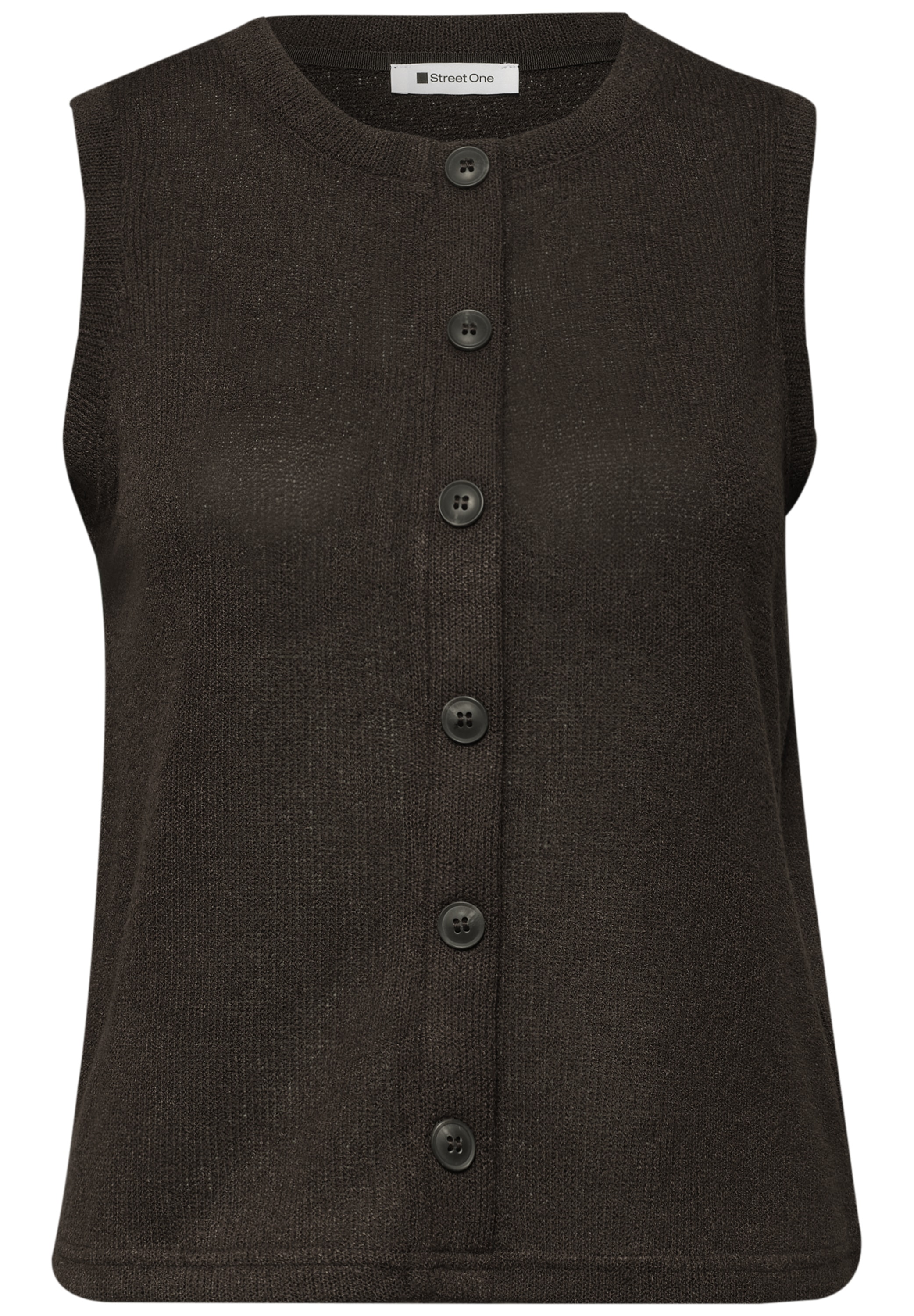 STREET ONE Top en tricot avec détails scintillants, coupe régulière