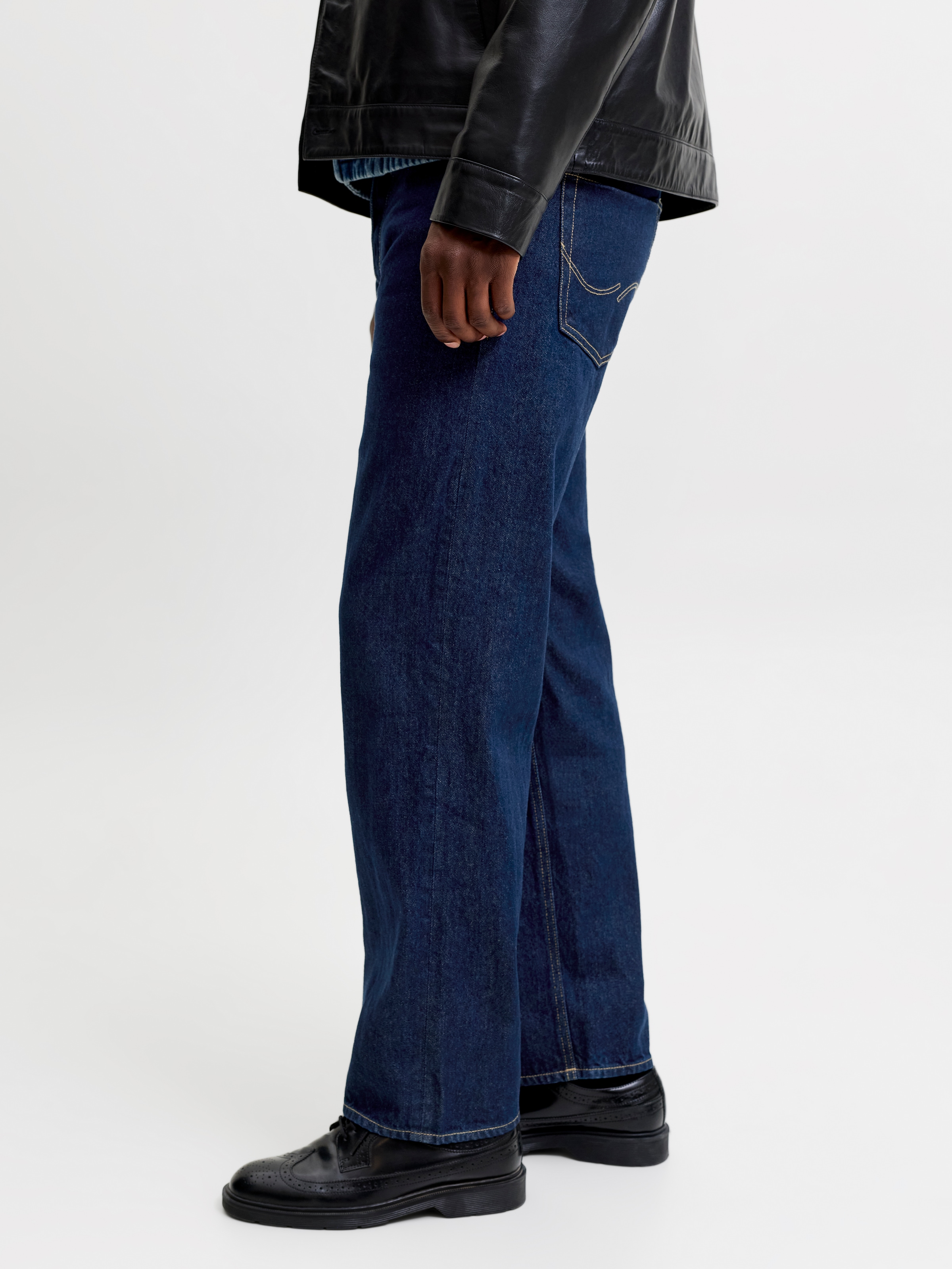 Image of Jack & Jones PlusSize Relax-fit-Jeans "JJICHRIS JJORIGINAL AT 054 SN PLS" Baumwolle, relaxed fit