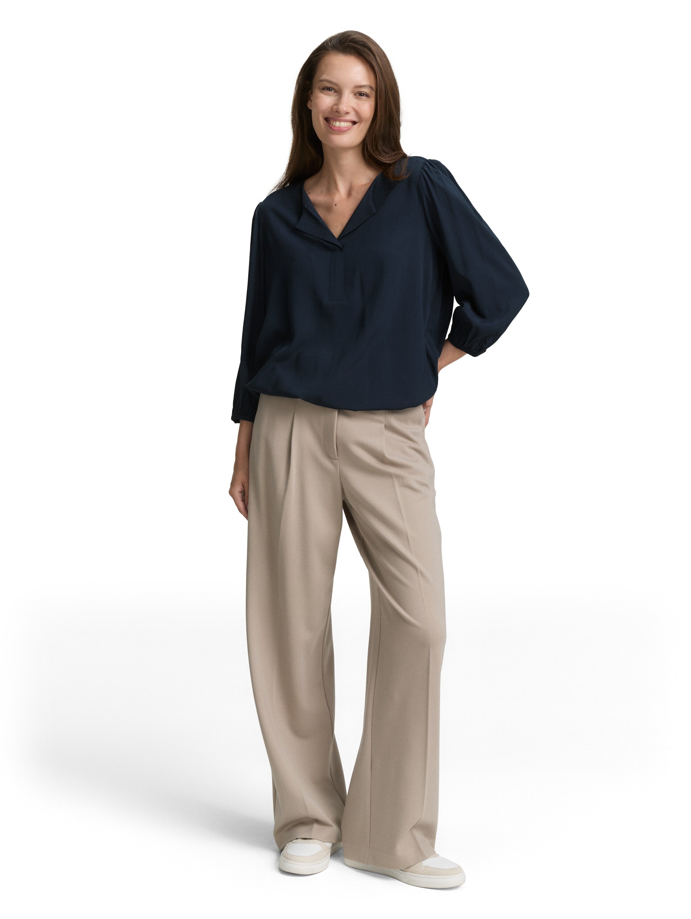 TOM TAILOR Chemisier à chemise mit All-Over Print