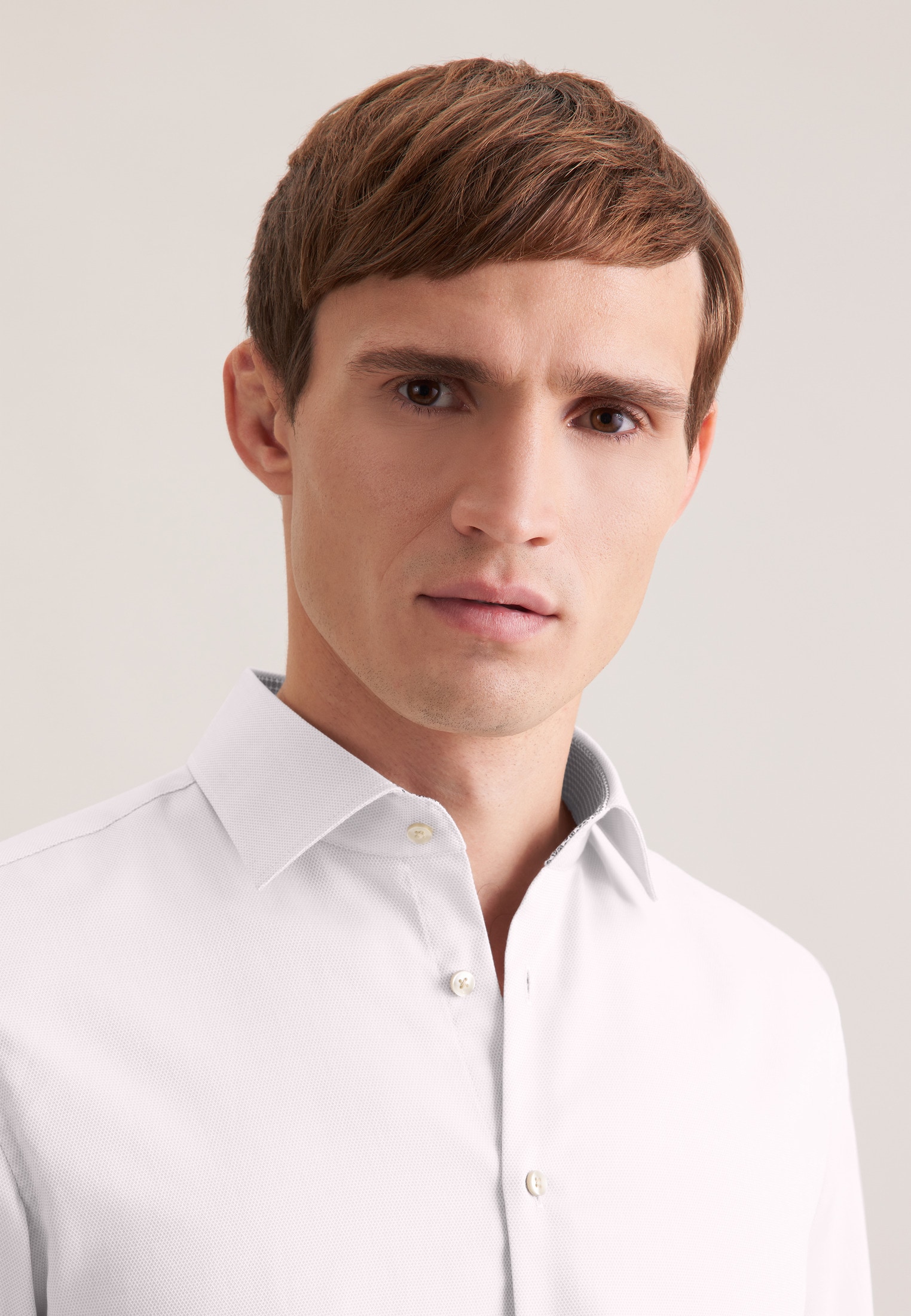 seidensticker Chemise d'affaires »Schwarze Rose« Shaped 1/1 Kentkragen Struktur