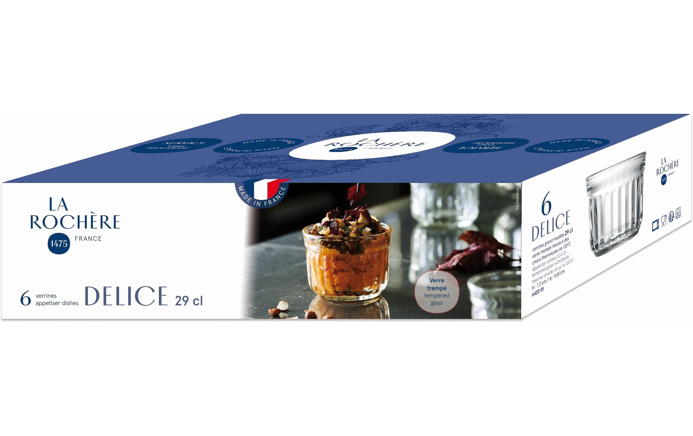 Dessertschale »La RochÃ¨re Delice 28«, 6 tlg., aus Glas