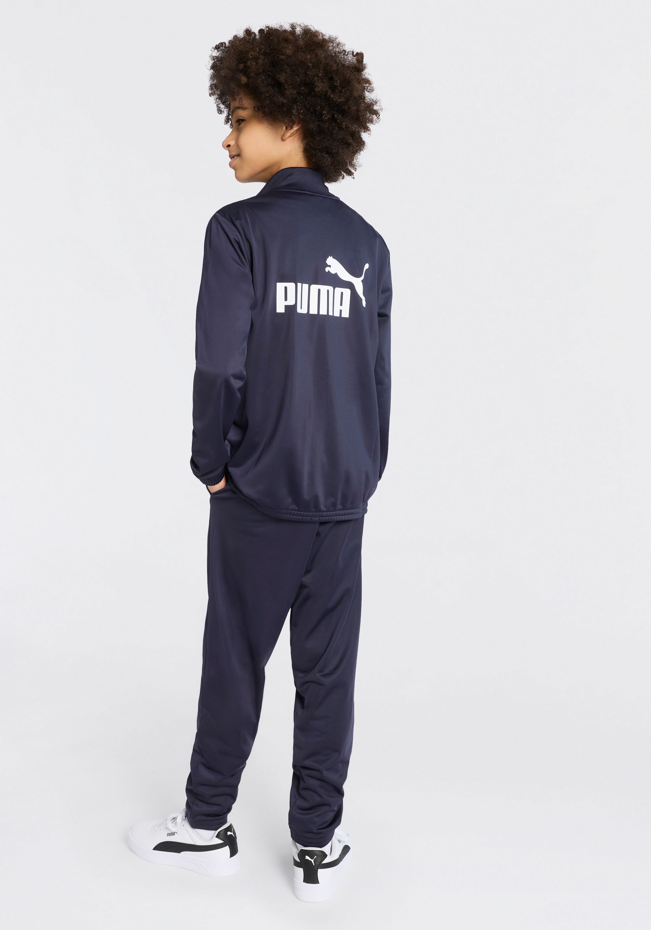 PUMA Combinaison d'entraînement »POLY SUIT B« 2 cuis ensemble deux pièces avec veste et pantalon, pour adolescents, coupe regular