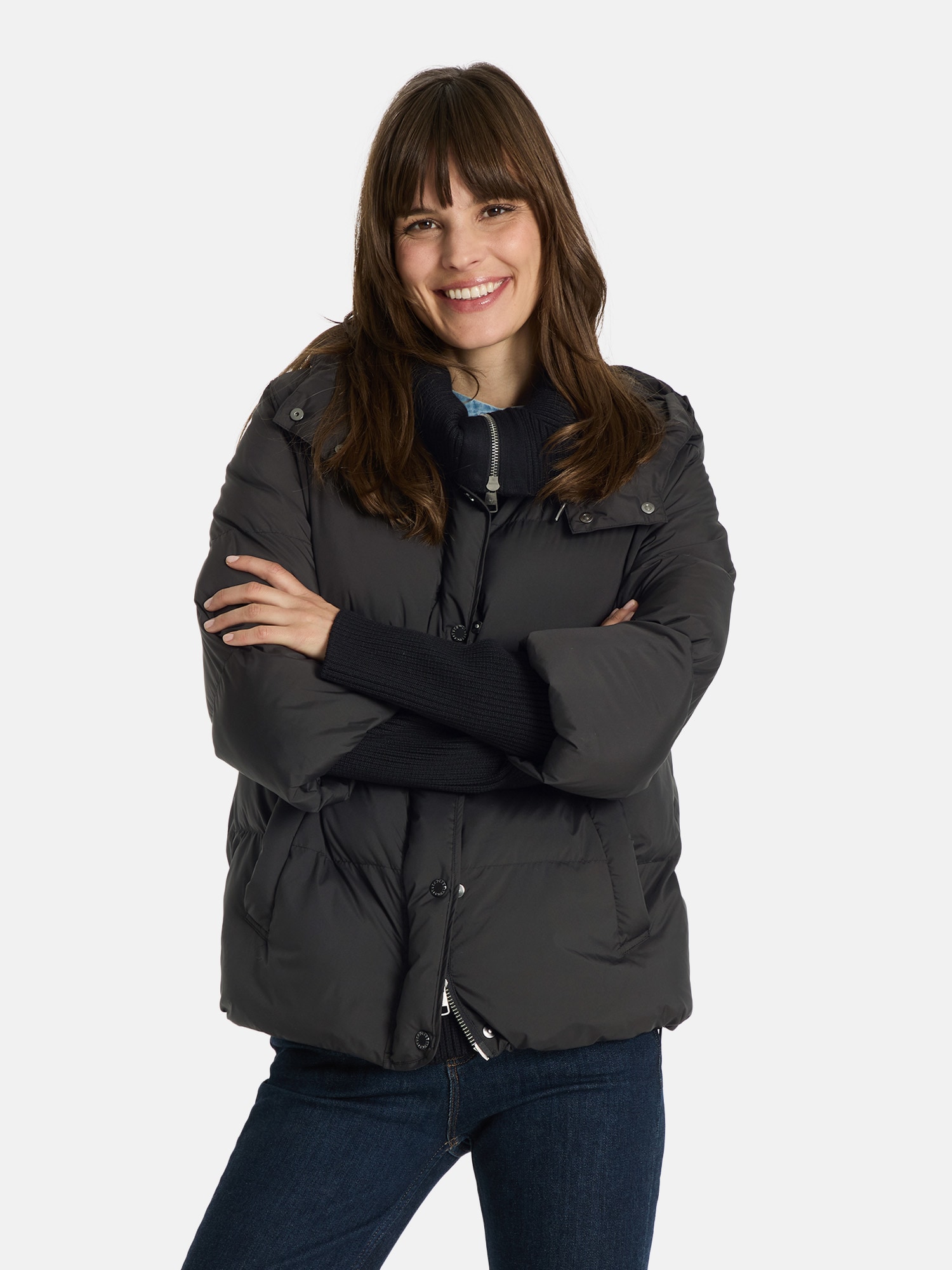 Image of Lieblingsstück Steppjacke "ArcisL" mit Kapuze mit Strickdetails