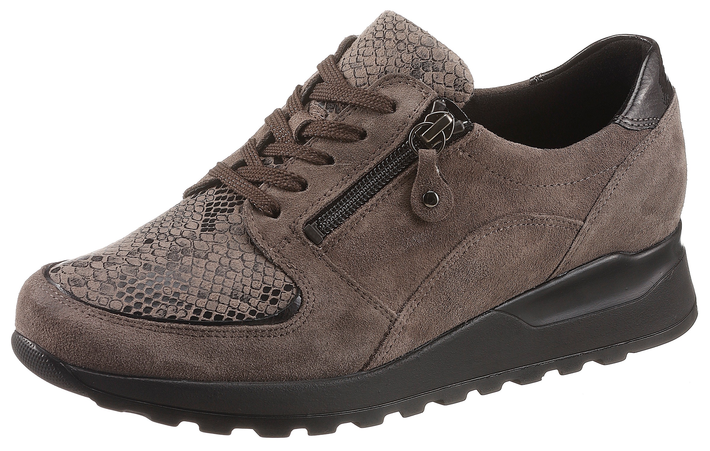 Image of Waldläufer Schnürschuh »HIROKO-Soft«, mit Reptilprägung, H-Weite bei Ackermann Versand Schweiz