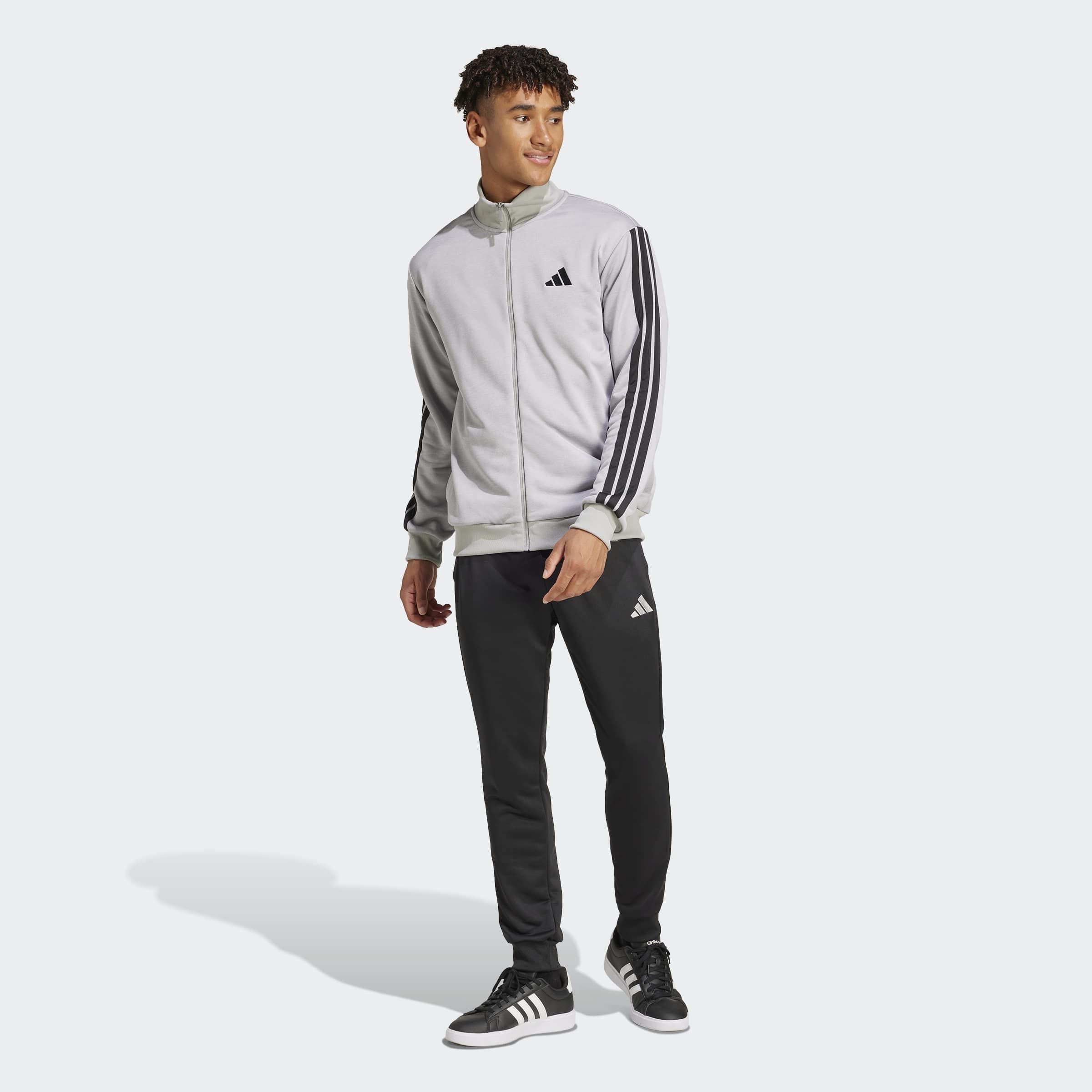 Image of adidas Sportswear Trainingsanzug "3-STREIFEN FRENCH TERRY" 2 Stk. zweiteiliges Set, aus French-Terry-Material, mit Rippdetails