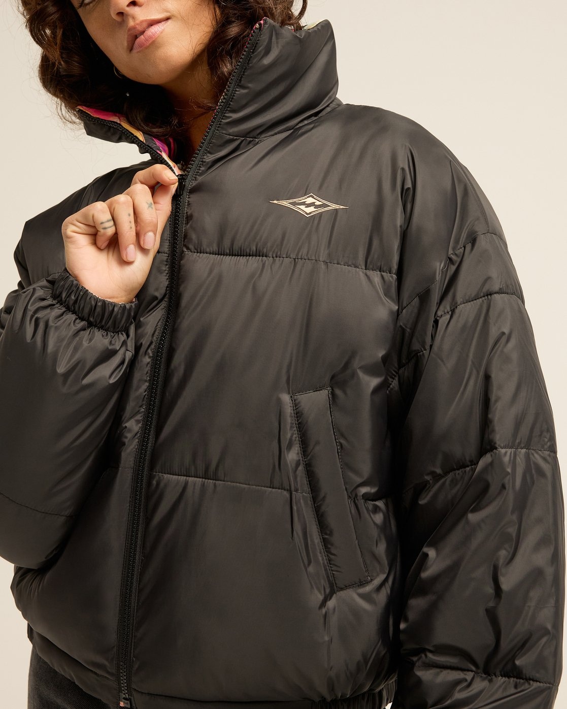 Billabong Veste matelassée »COZY PUFFER« sans capuche avec col montant