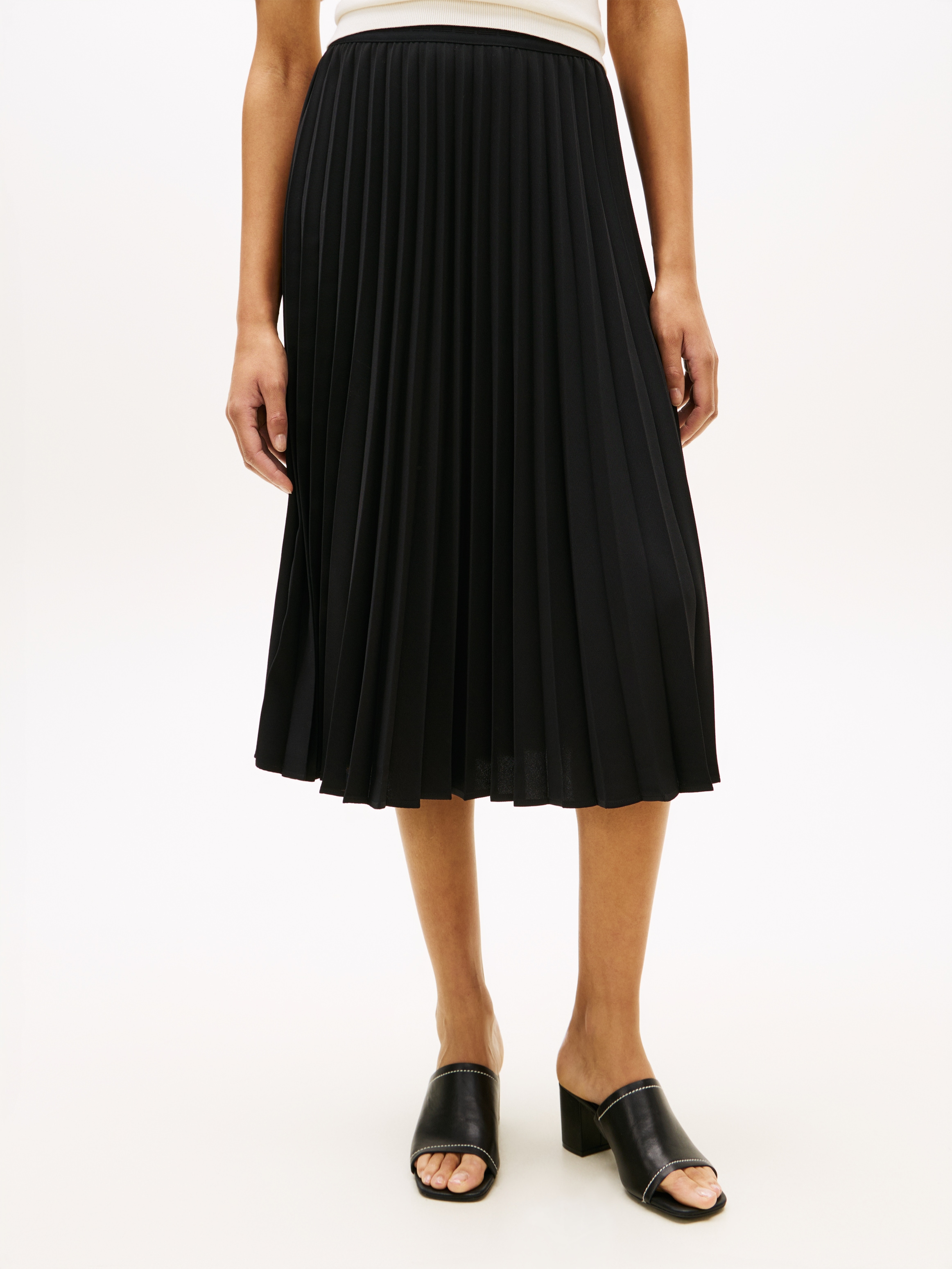 Tommy Hilfiger Jupe plissée »FLUID PLEATED PULL ON MIDI SKIRT«