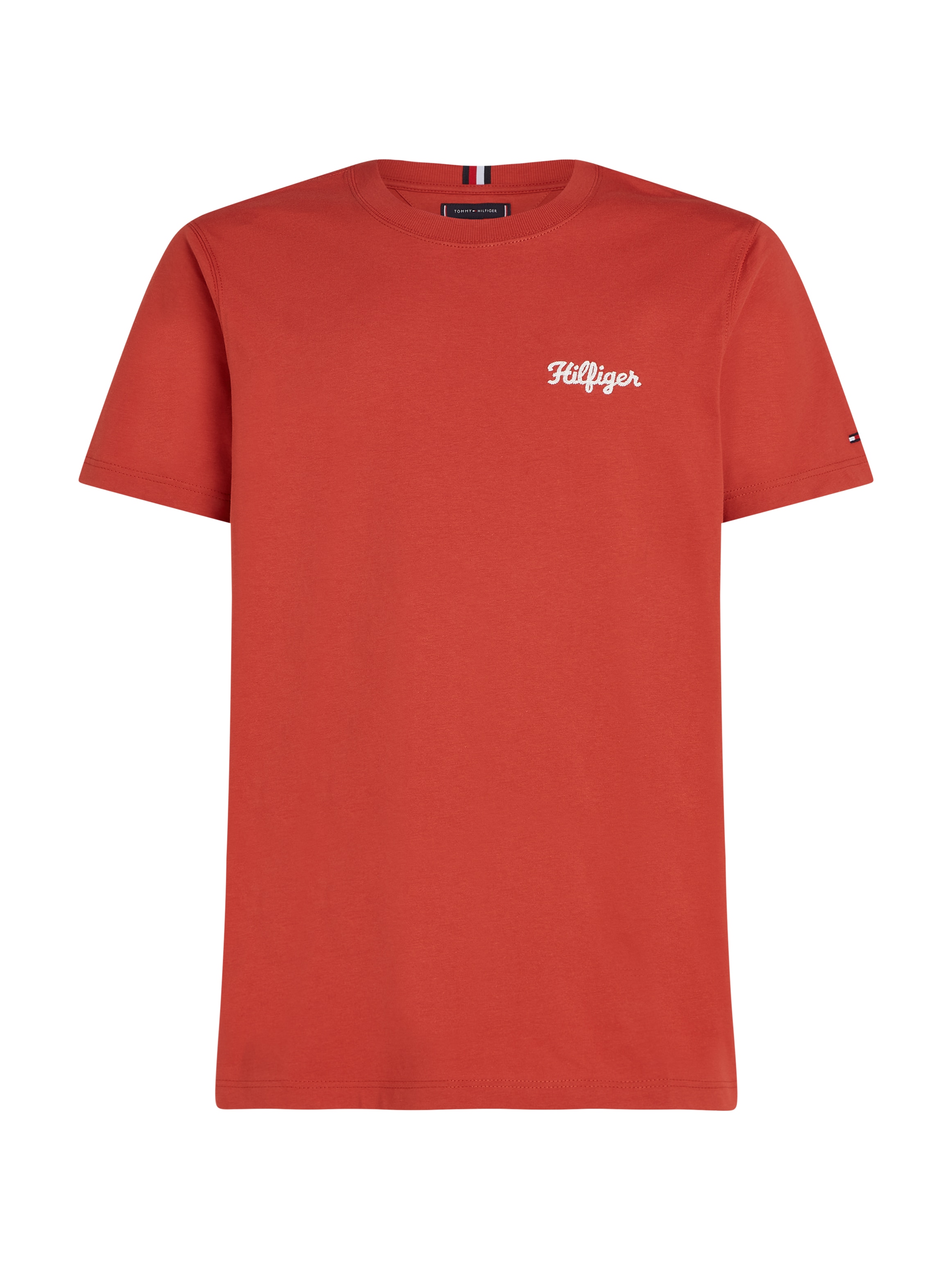 Tommy Hilfiger T-Shirt »HILFIGER CHAINSTITCH TEE«, mit Markenprint auf der Brust