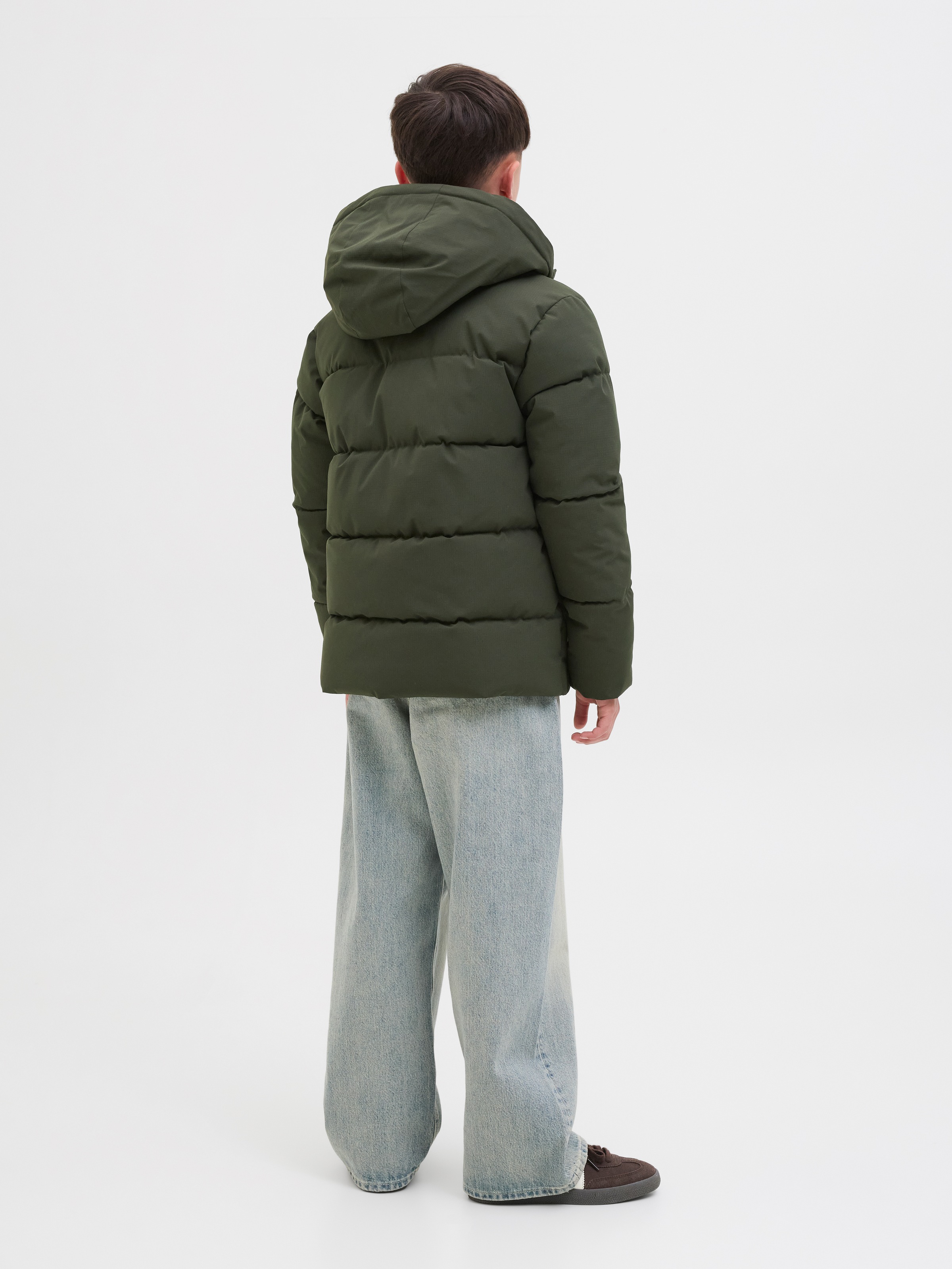 Jack & Jones Junior Steppjacke »JJGLOBAL PUFFER JACKET JNR« mit Kapuze