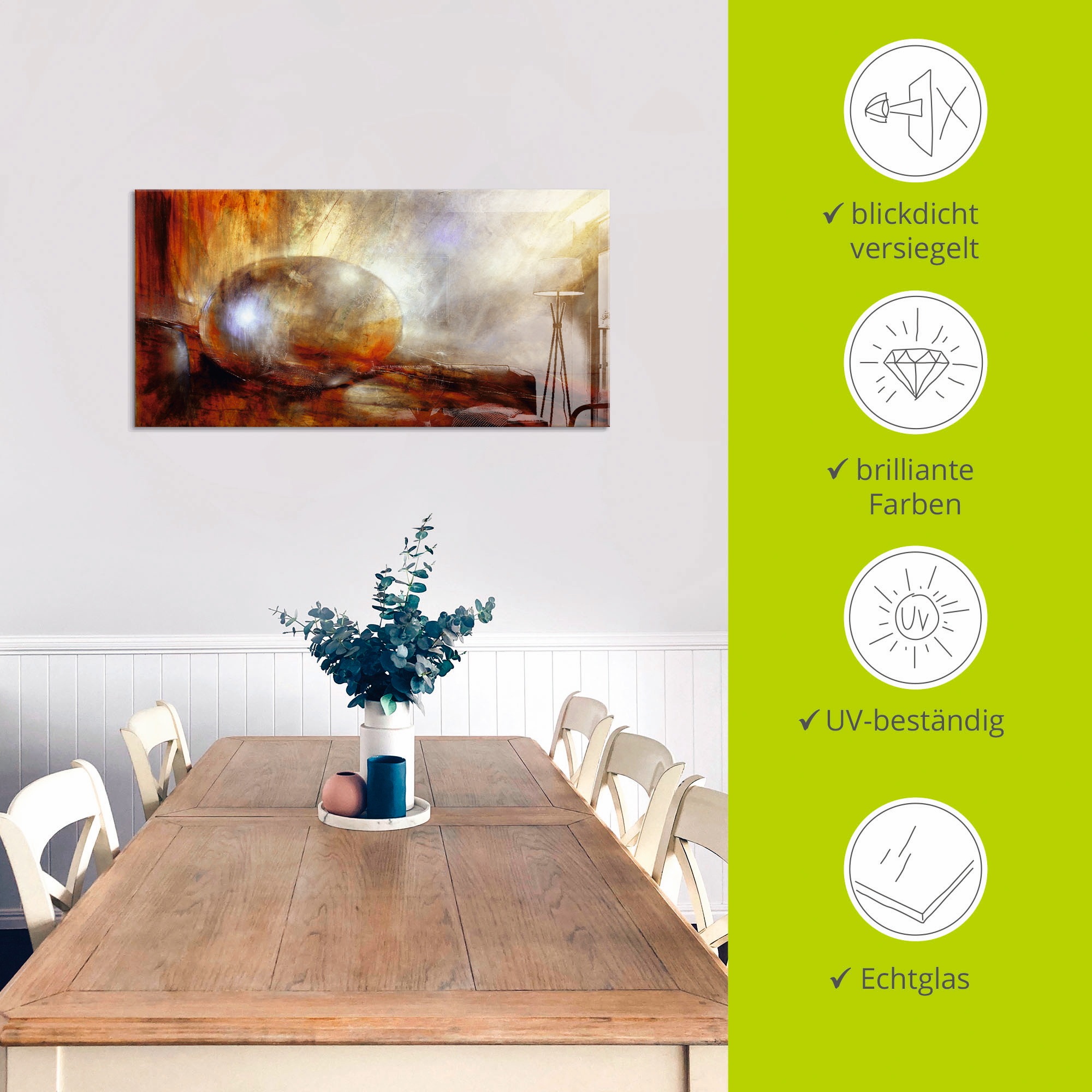 Artland Glasbild »Brainstorming« Muster 1 Stk. tlg. in verschiedenen Grössen