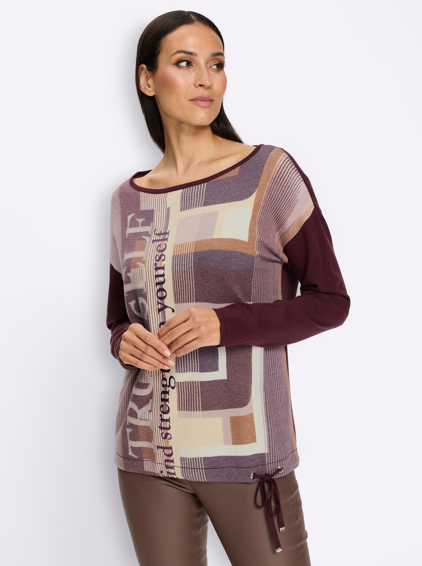 heine Strickpullover »Druck-Pullover«