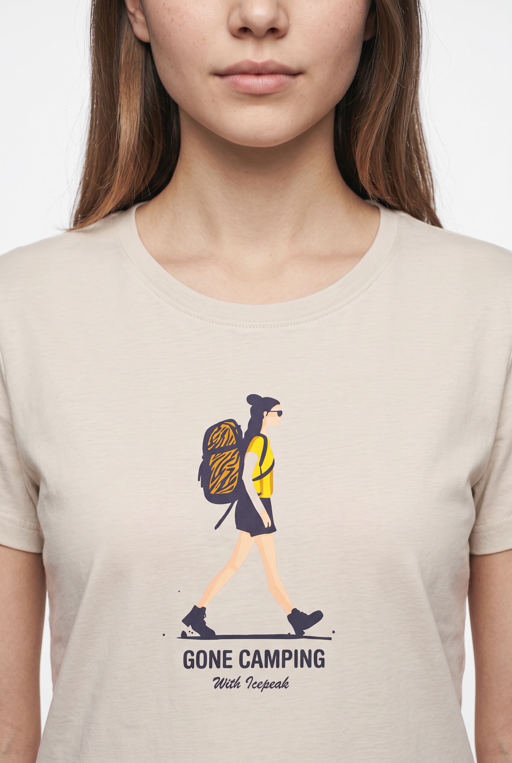Icepeak T-Shirt »D T-SHIRT MARICOPA« Kurzarm, mit Rundhalsausschnitt, aus Baumwolle