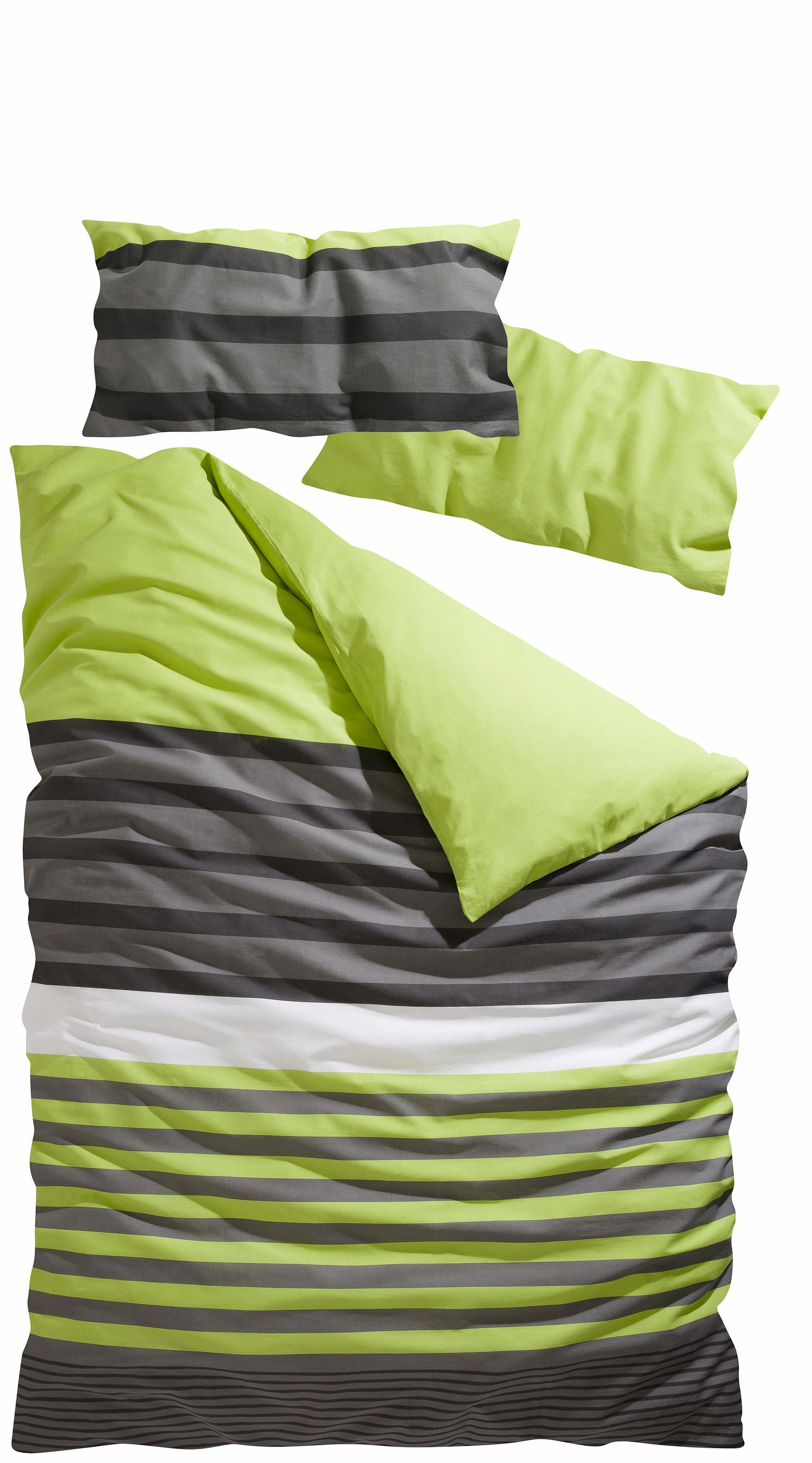 OTTO home Bettwäsche "Majoran" 2 gestreifte Bettwäsche in 4 Qualitäten, Marke H.I.S by OTTO home
