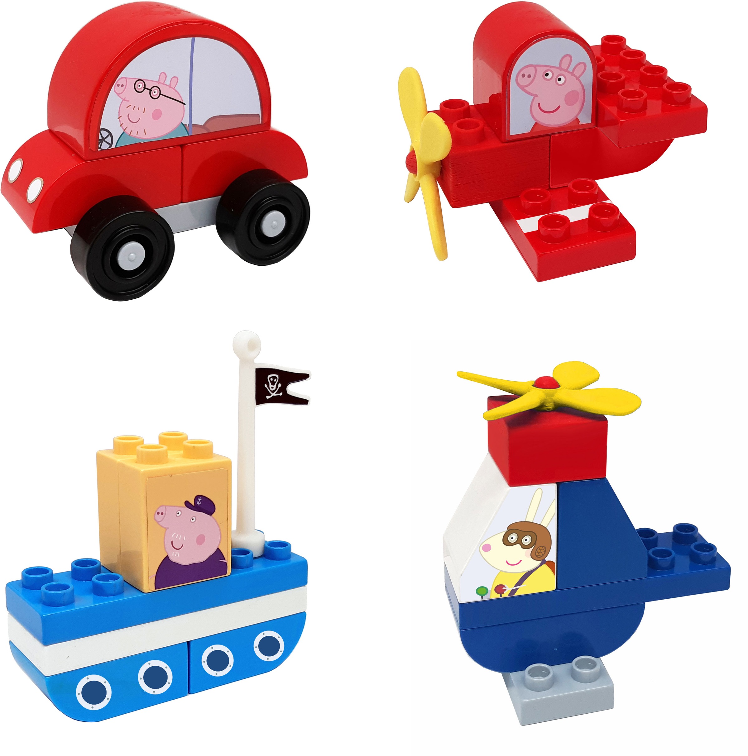 Image of BIG Spielbausteine »BIG-Bloxx Peppa Pig Vehicles Set«, (24 St.), Made in Europe bei Ackermann Versand Schweiz