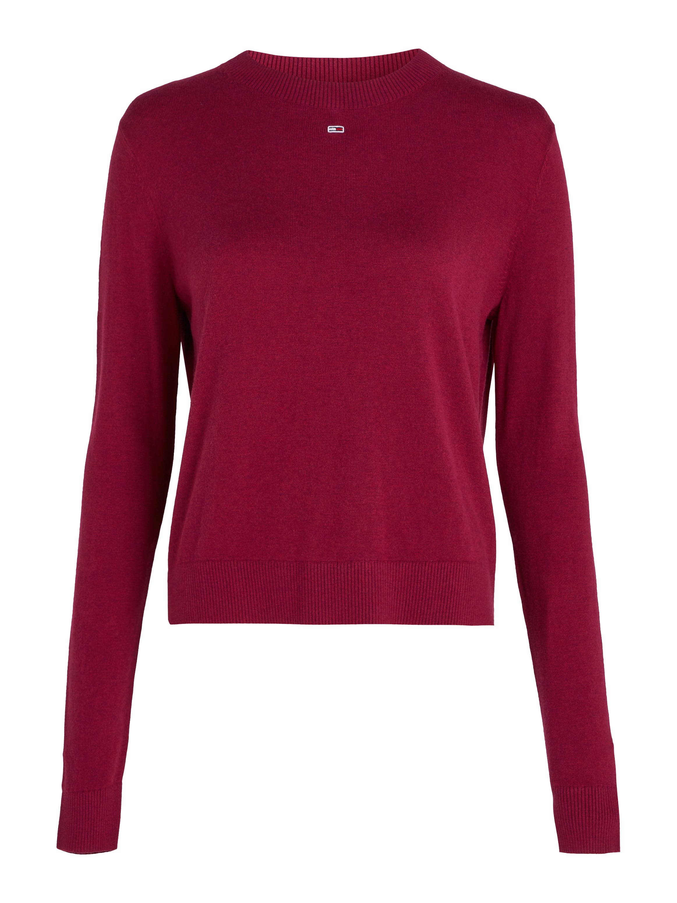 Tommy Jeans Strickpullover »TJW ESSENTIAL CREW NECK SWEATER«, mit Logostickerei