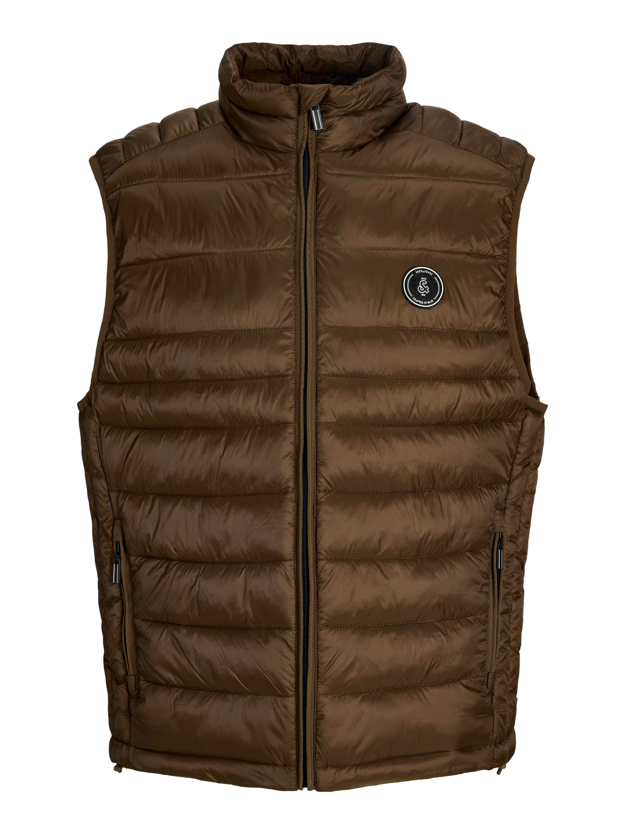 Jack & Jones Gilet matelassé »JJEKINGSLEY LIGHT BODYWARMER COLLAR NOOS« fibre synthétique, coupe régulière