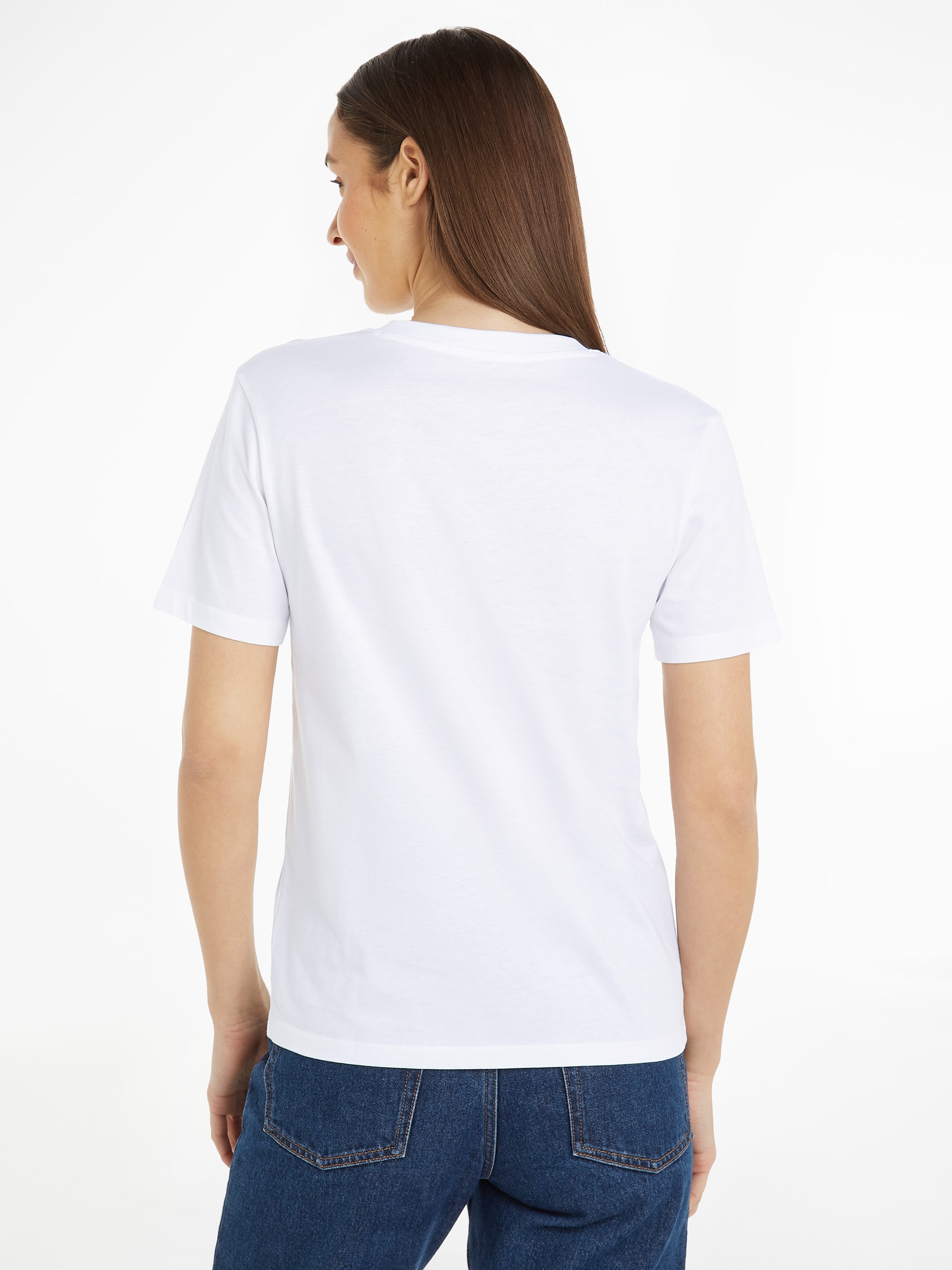 Calvin Klein Jeans T-Shirt »CK EMBRO BADGE V-NECK TEE«, mit Logomarkenlabel
