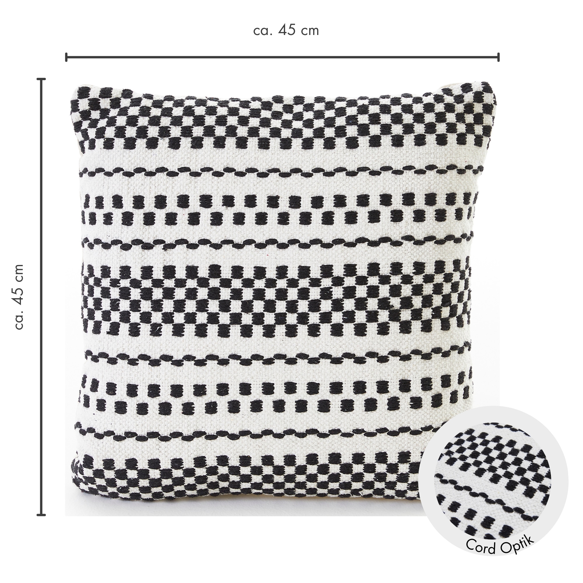 Andiamo Dekokissen »Malena« Ethnomuster, Sofakissen, Kissenhülle mit Füllung, eckig, 45x45 cm