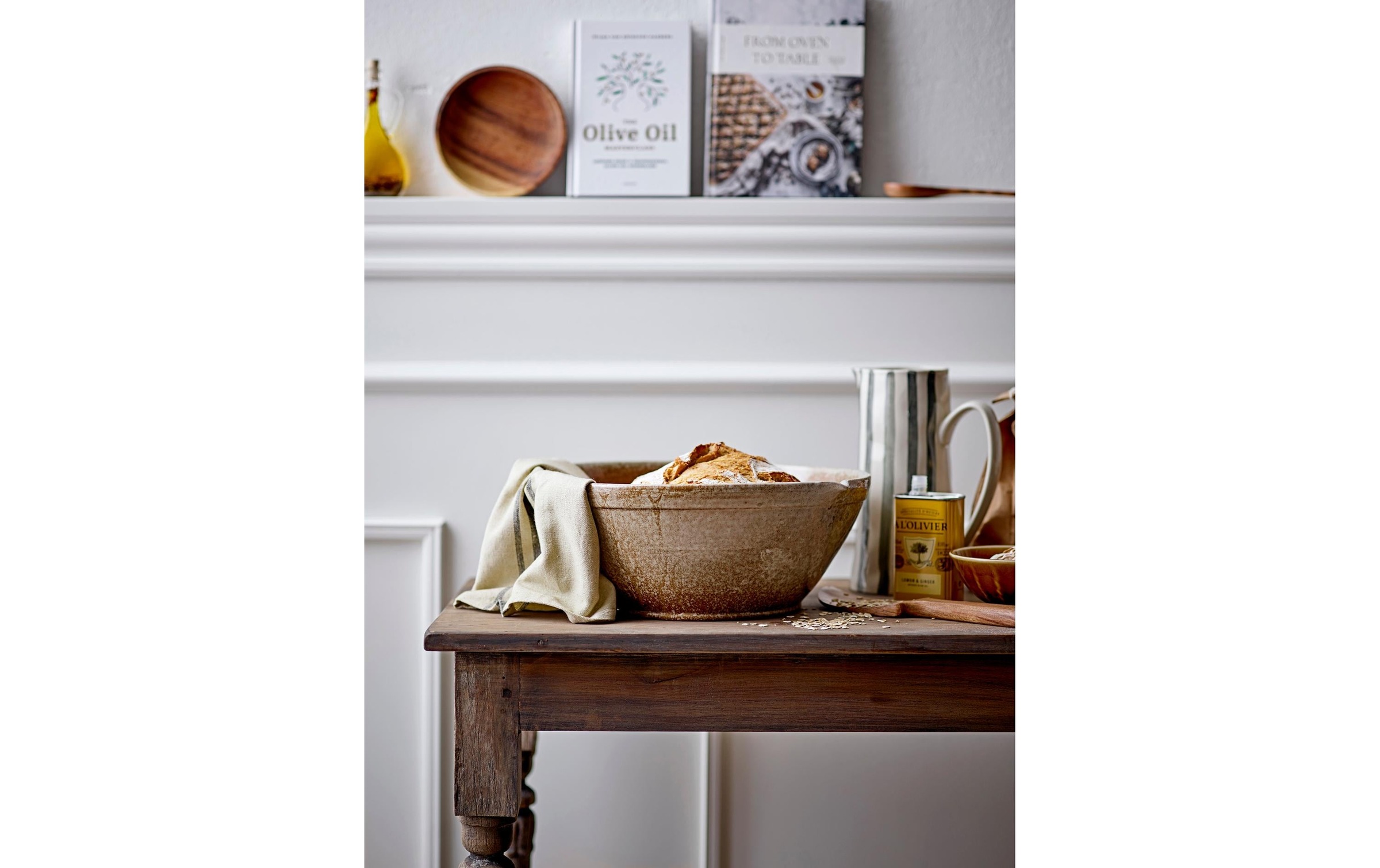 Bloomingville Cruche à eau »Begonia 1,3 l, Steingut«