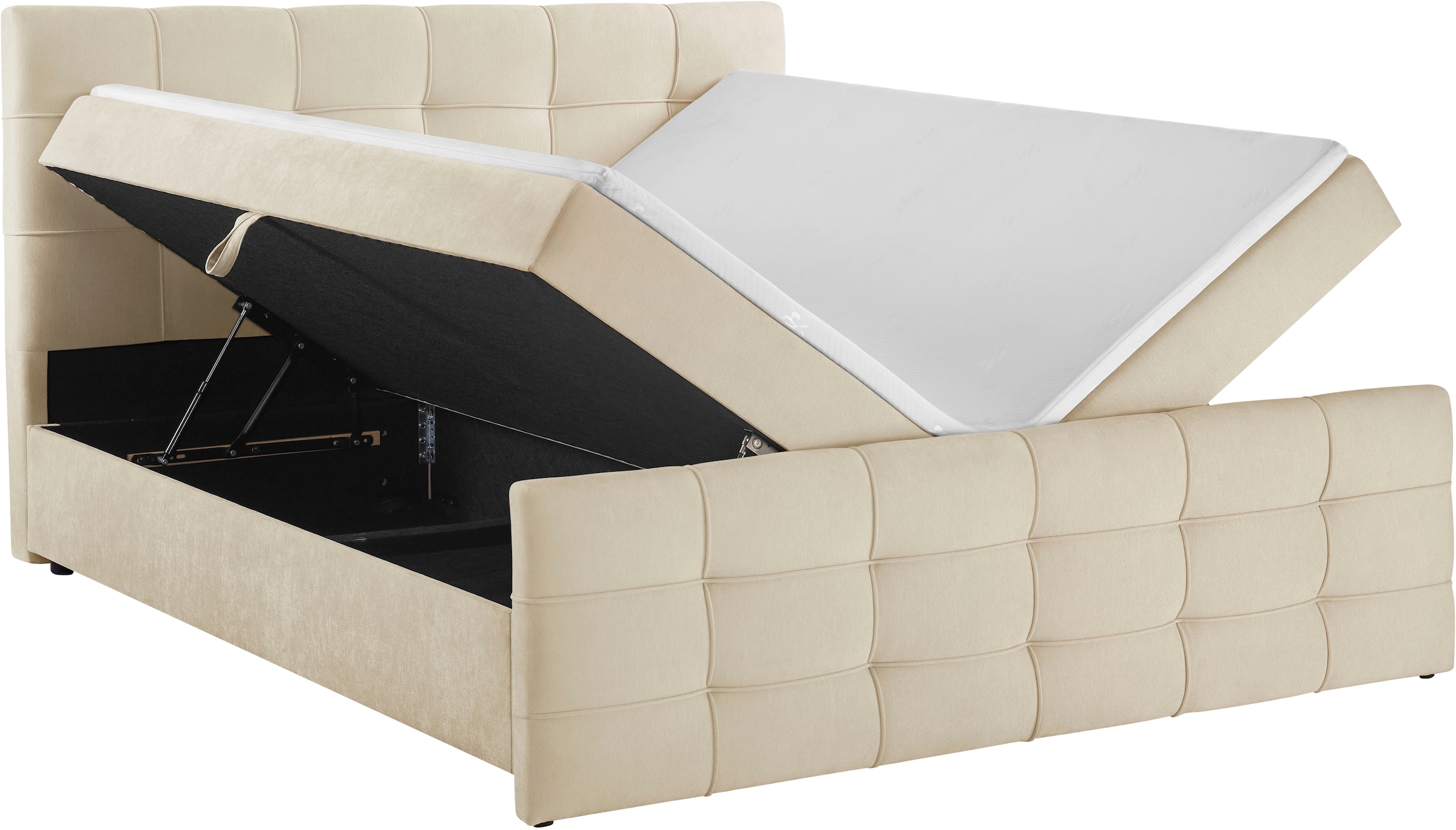 GOODproduct Boxbett »Lilienne inkl. Bettkasten und Topper, Liegefläche 180x200cm« erhältlich in der Grösse 180x200 cm