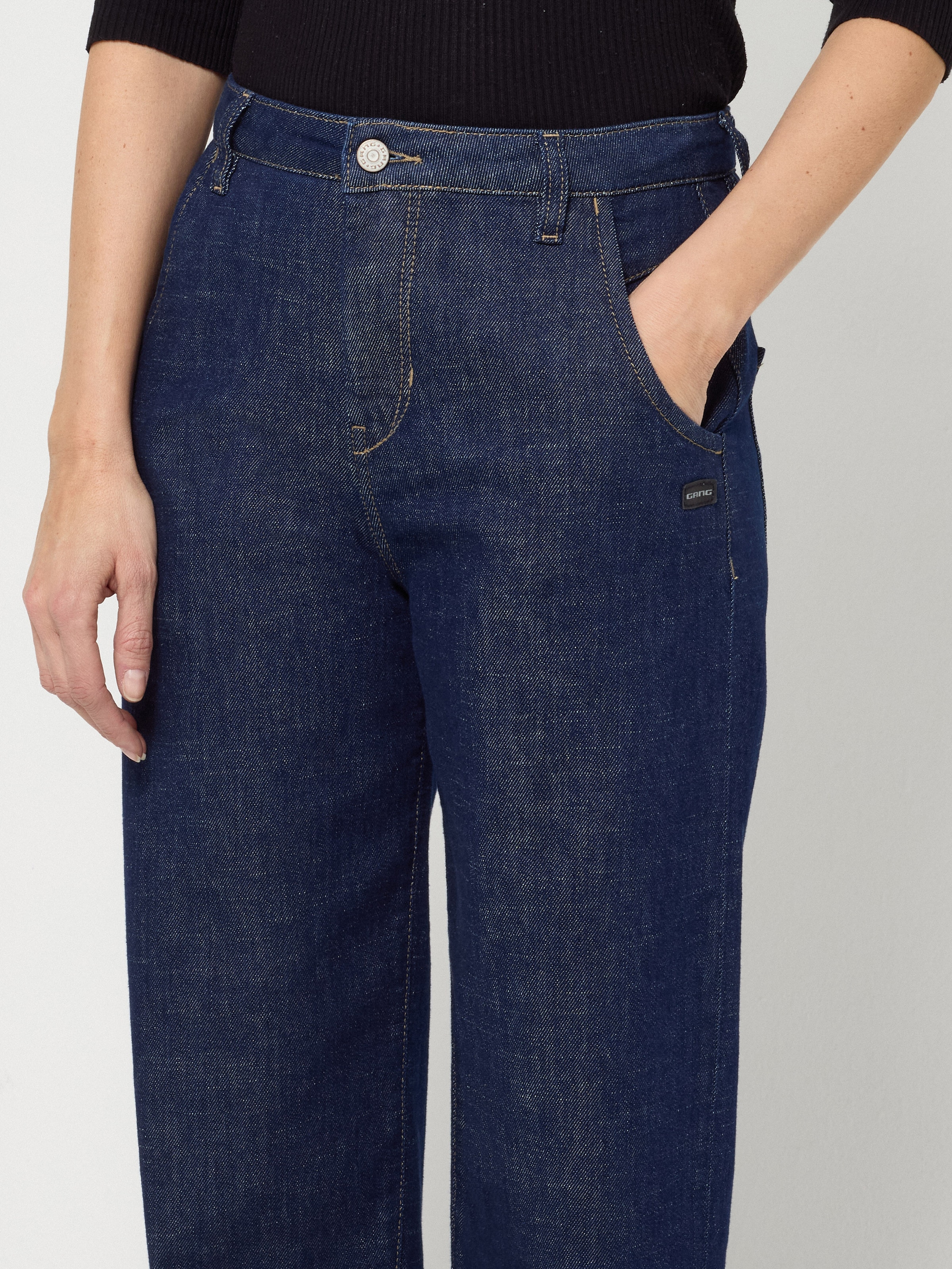 GANG 5-Pocket-Jeans »94VIA« im Balloon-Fit, verkürzte Beinlänge