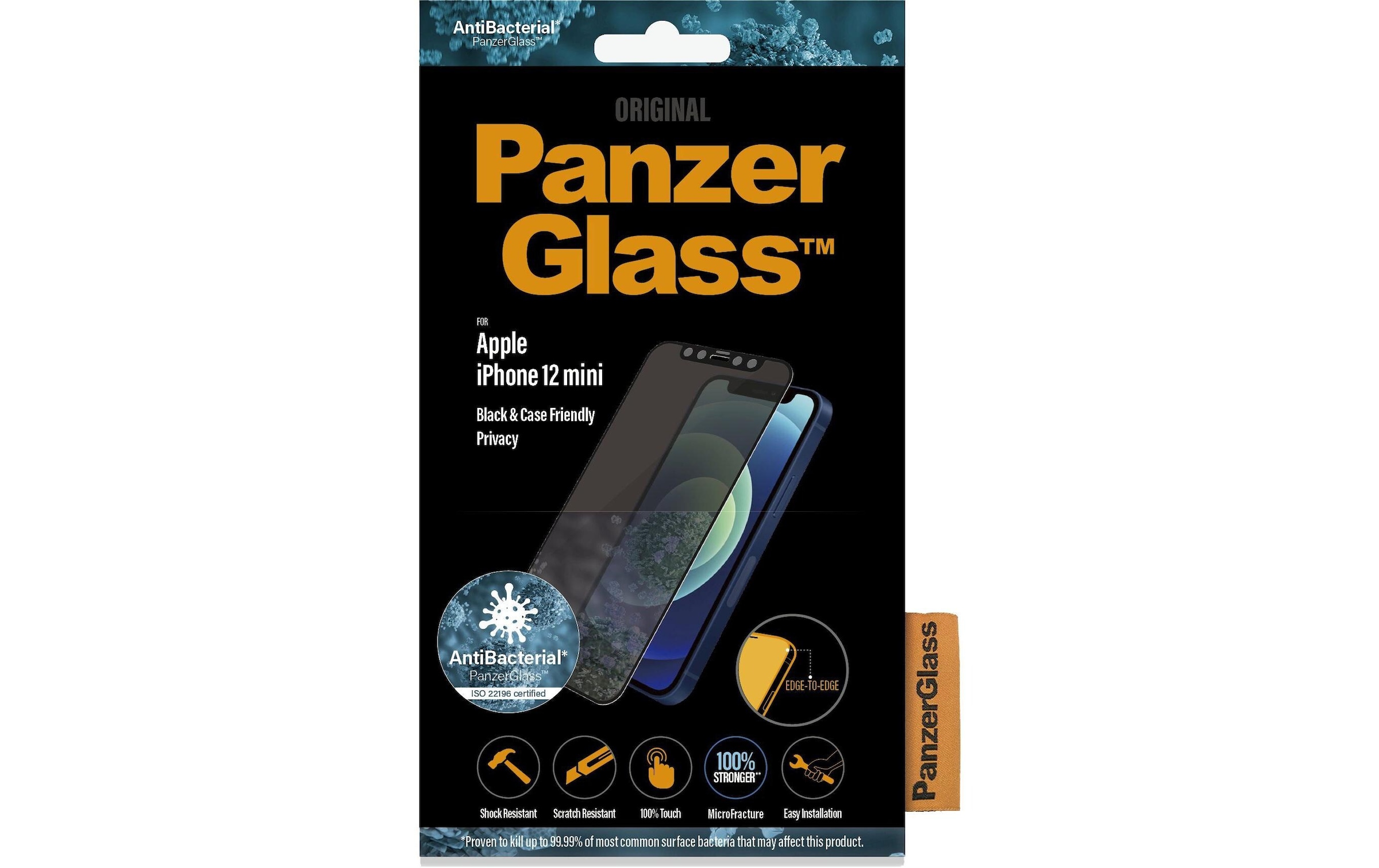 Displayschutzglas »Displayschutz Case«, für iPhone 12 mini, Mit Rahmen