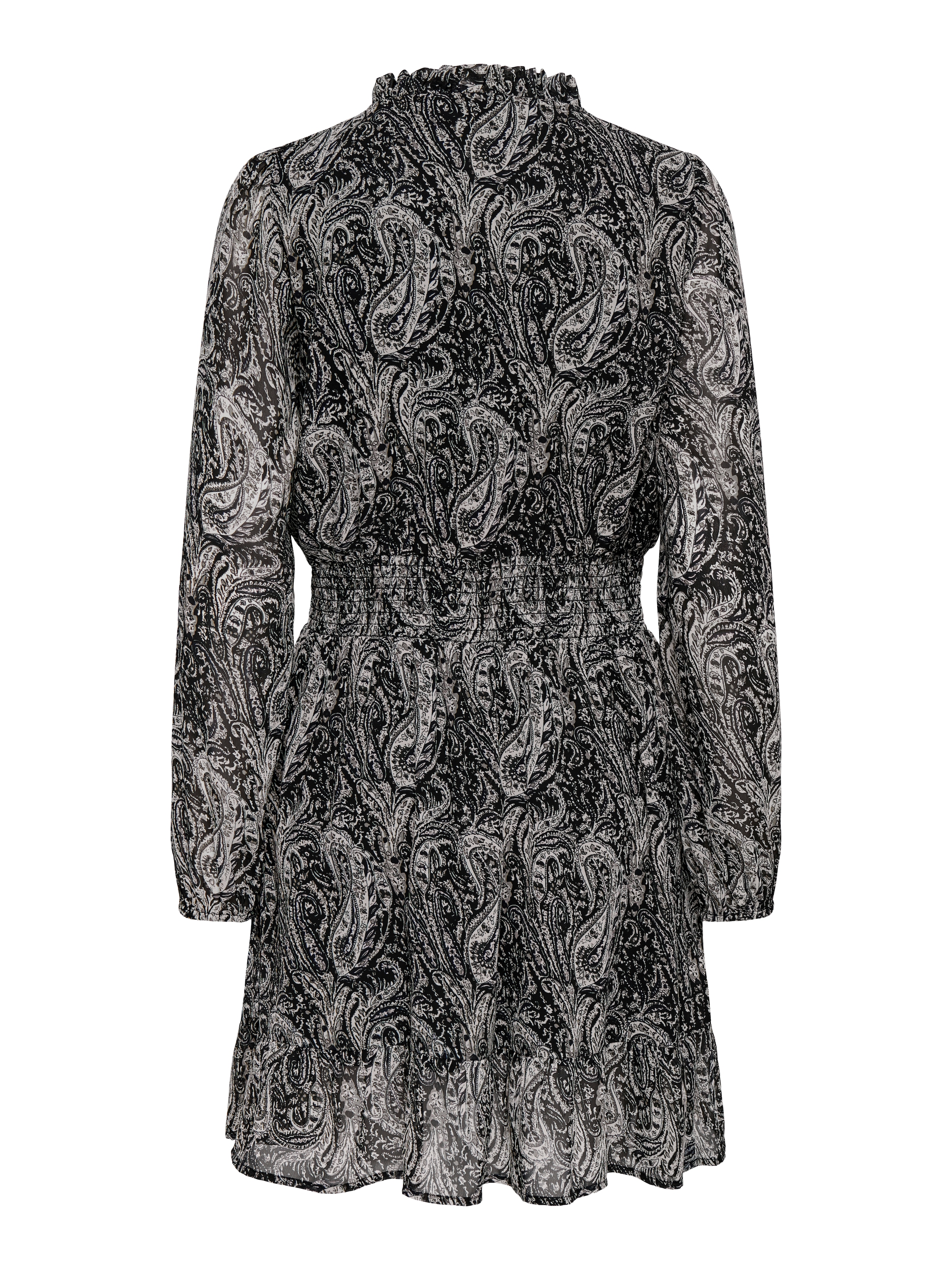 ONLY Robe en mousseline de soie »ONLCAROLINE L/S SHORT DRESS WVN NOOS« Polyester