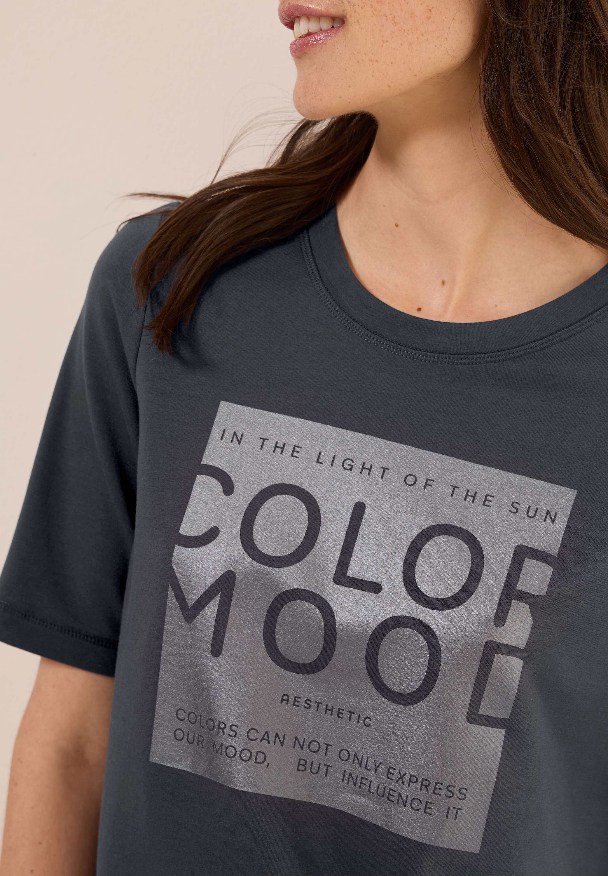 Cecil T-Shirt mit Folienprint