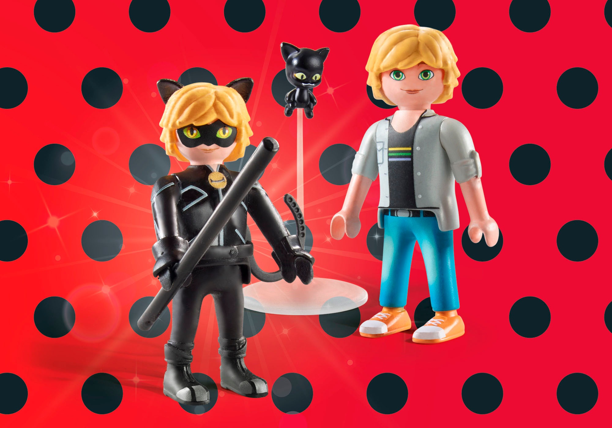 Playmobil® Jeu de construction »Miraculous: Adrien & Cat Noir  (71337), Miraculous« Made in Europe